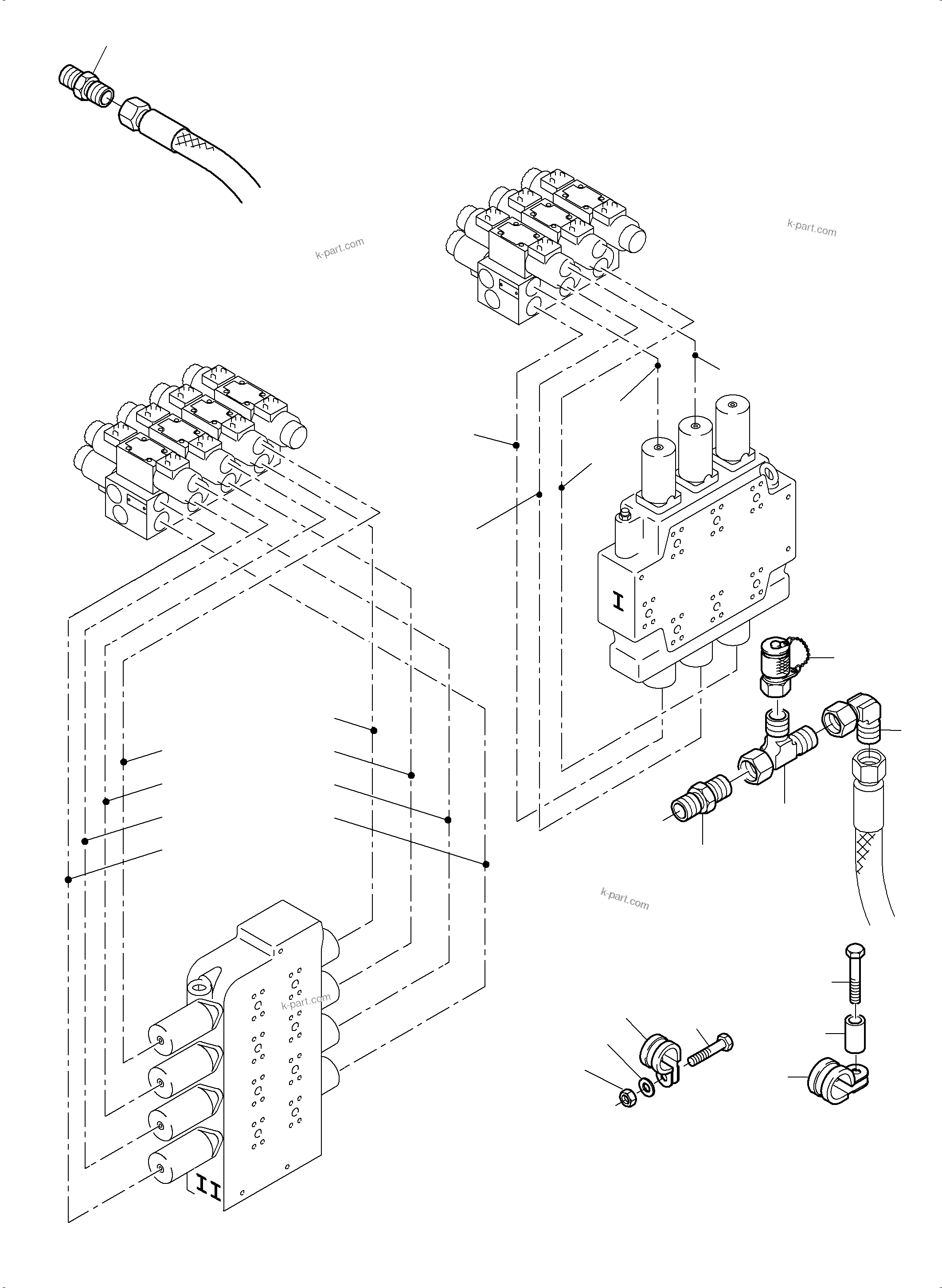 Komatsu parts book diagram for PC4000-6 S/N 08237: REMOTE CONTROL ARR.