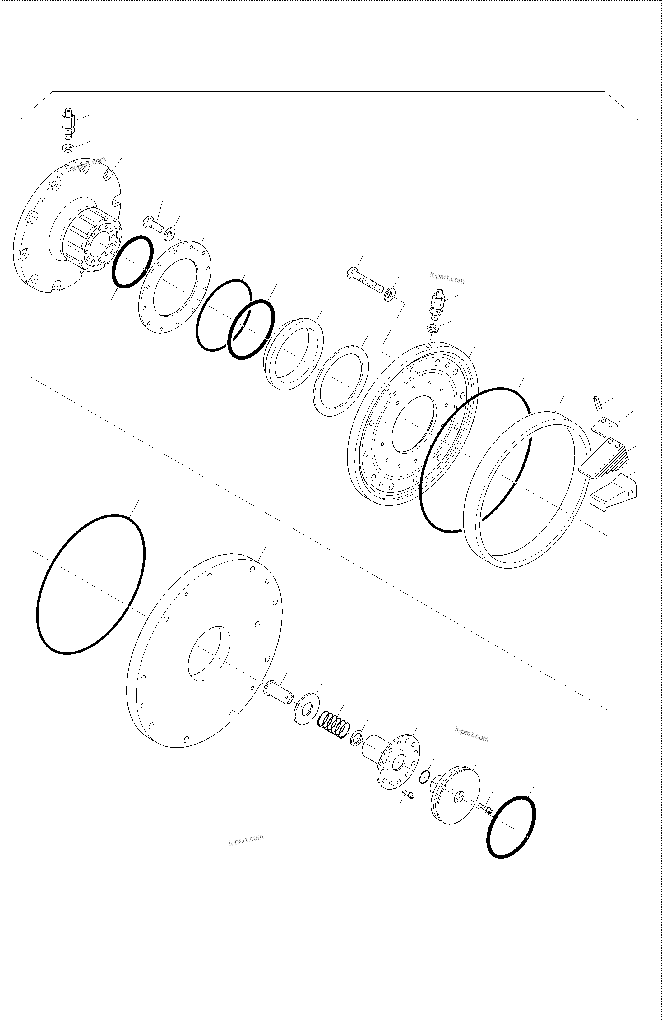 Komatsu parts book diagram for PC4000-6 S/N 08239: COUPLING