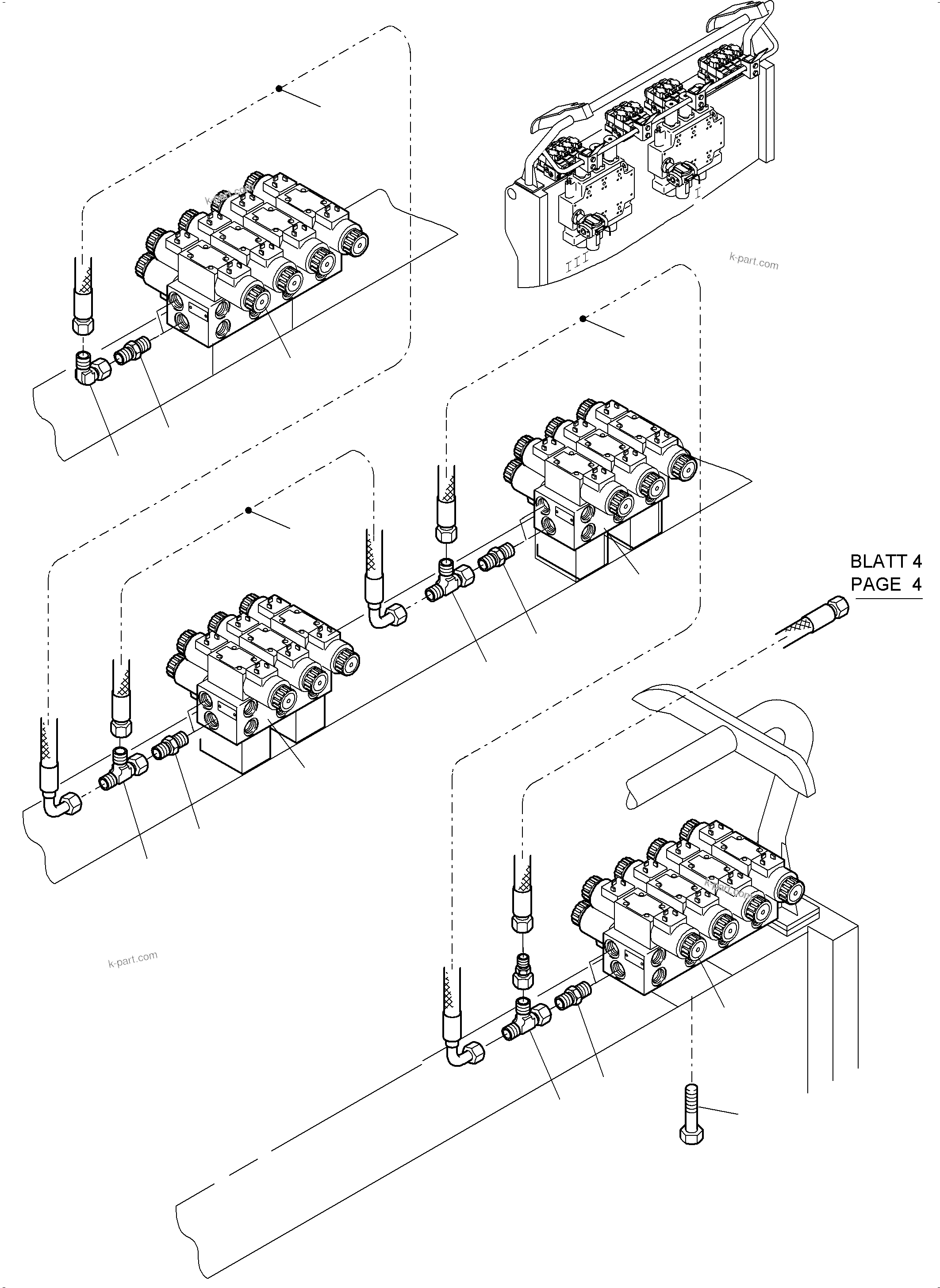 Komatsu parts book diagram for PC4000-6 S/N 08239: REMOTE CONTROL ARR.