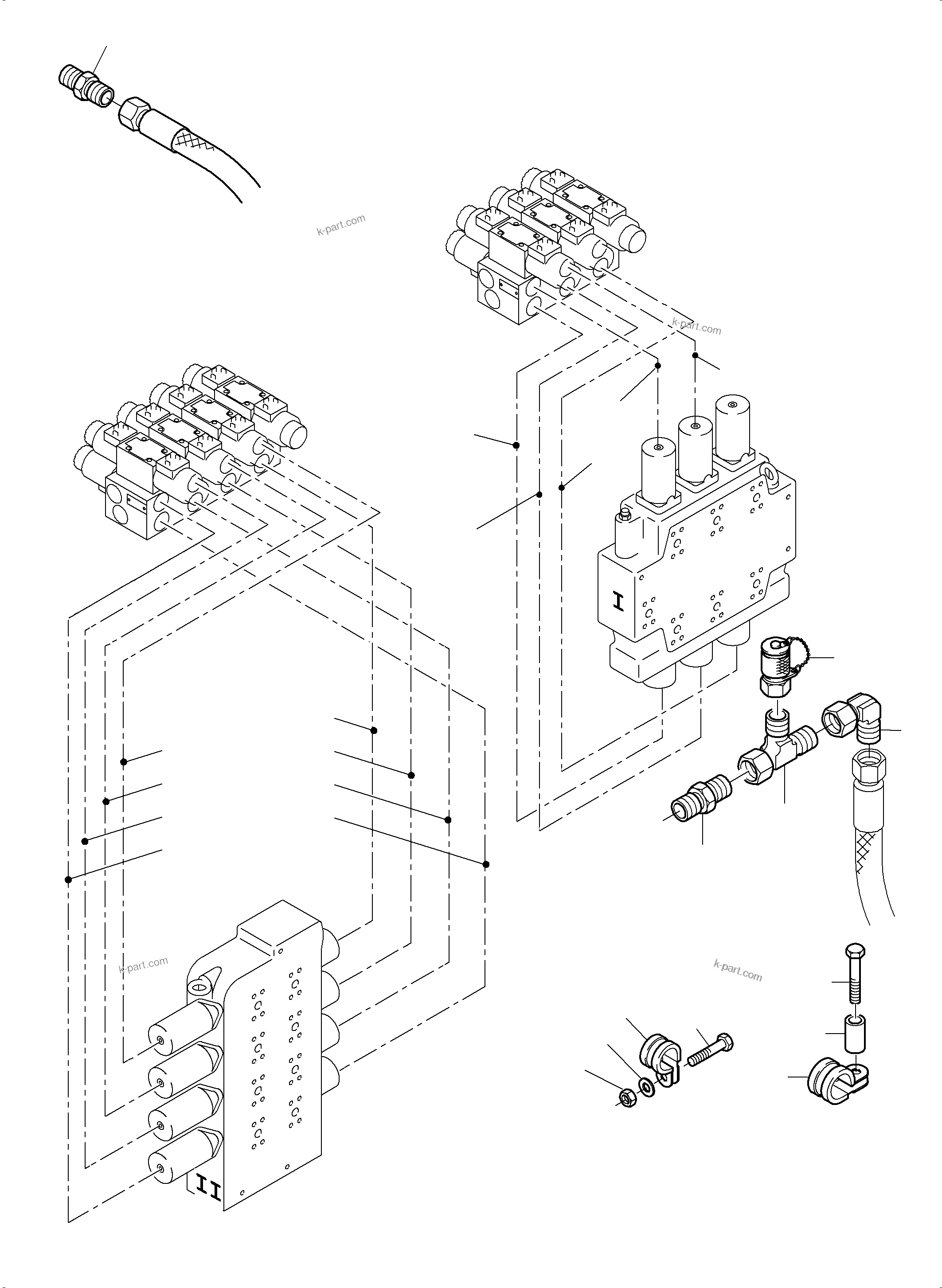 Komatsu parts book diagram for PC4000-6 S/N 08239: REMOTE CONTROL ARR.