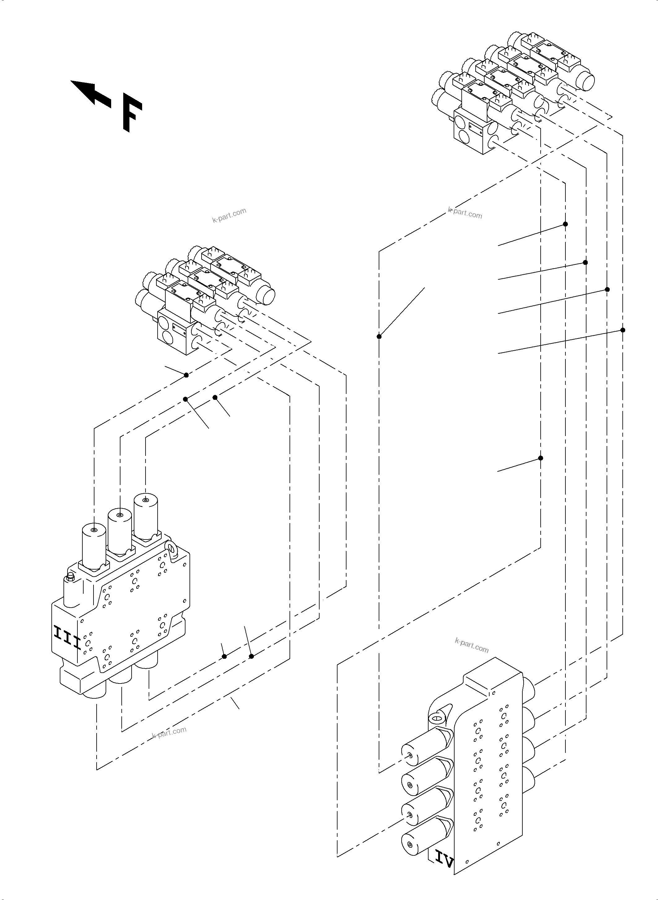 Komatsu parts book diagram for PC4000-6 S/N 08239: REMOTE CONTROL ARR.