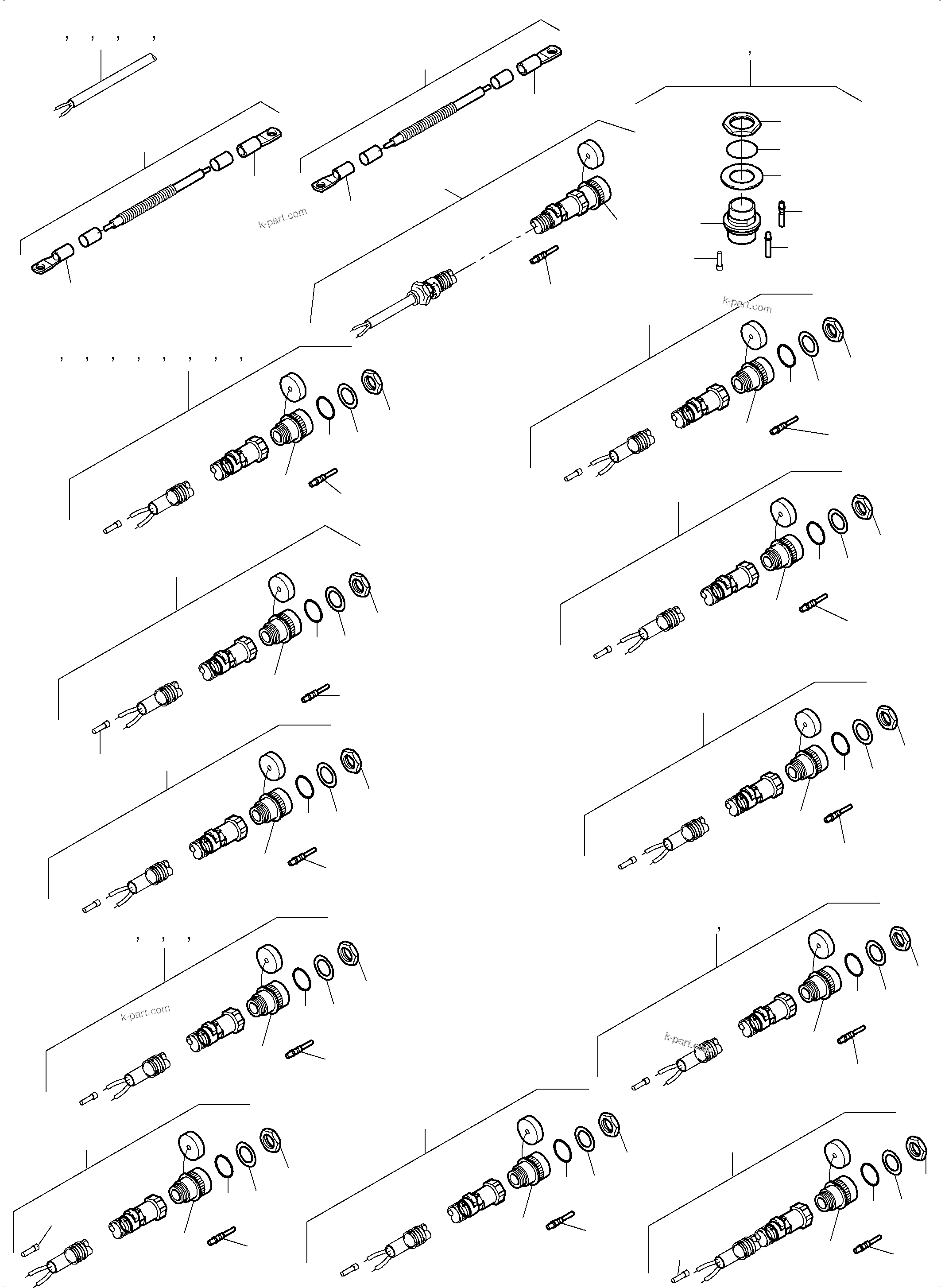 Komatsu parts book diagram for PC4000-6 S/N 08239: SWITCH FRAMING-CAB SUPPORT-LOCATION 11