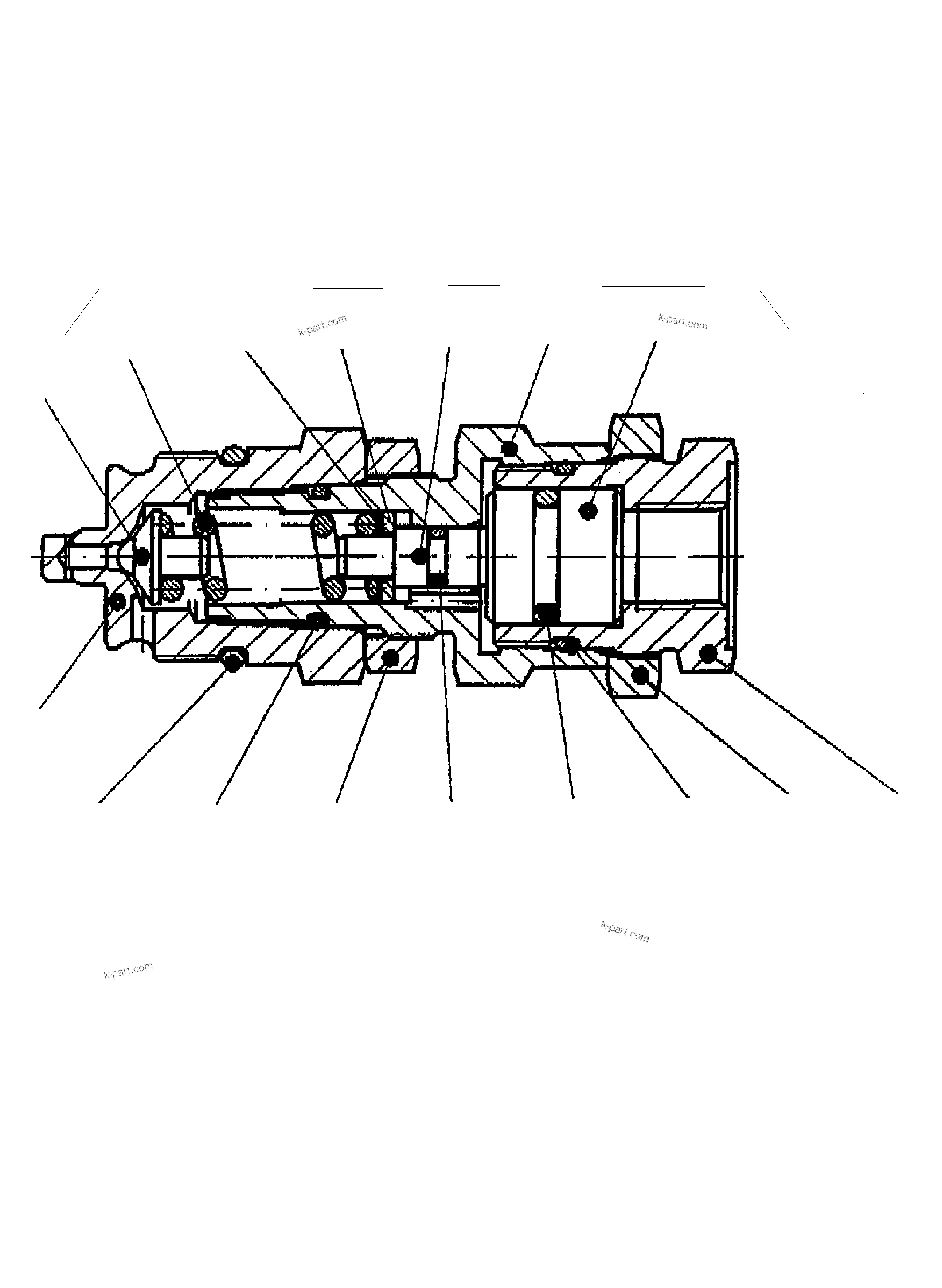 Komatsu parts book diagram for PC4000-6 S/N 08241: PRESSURE SEQUENCE STAGE