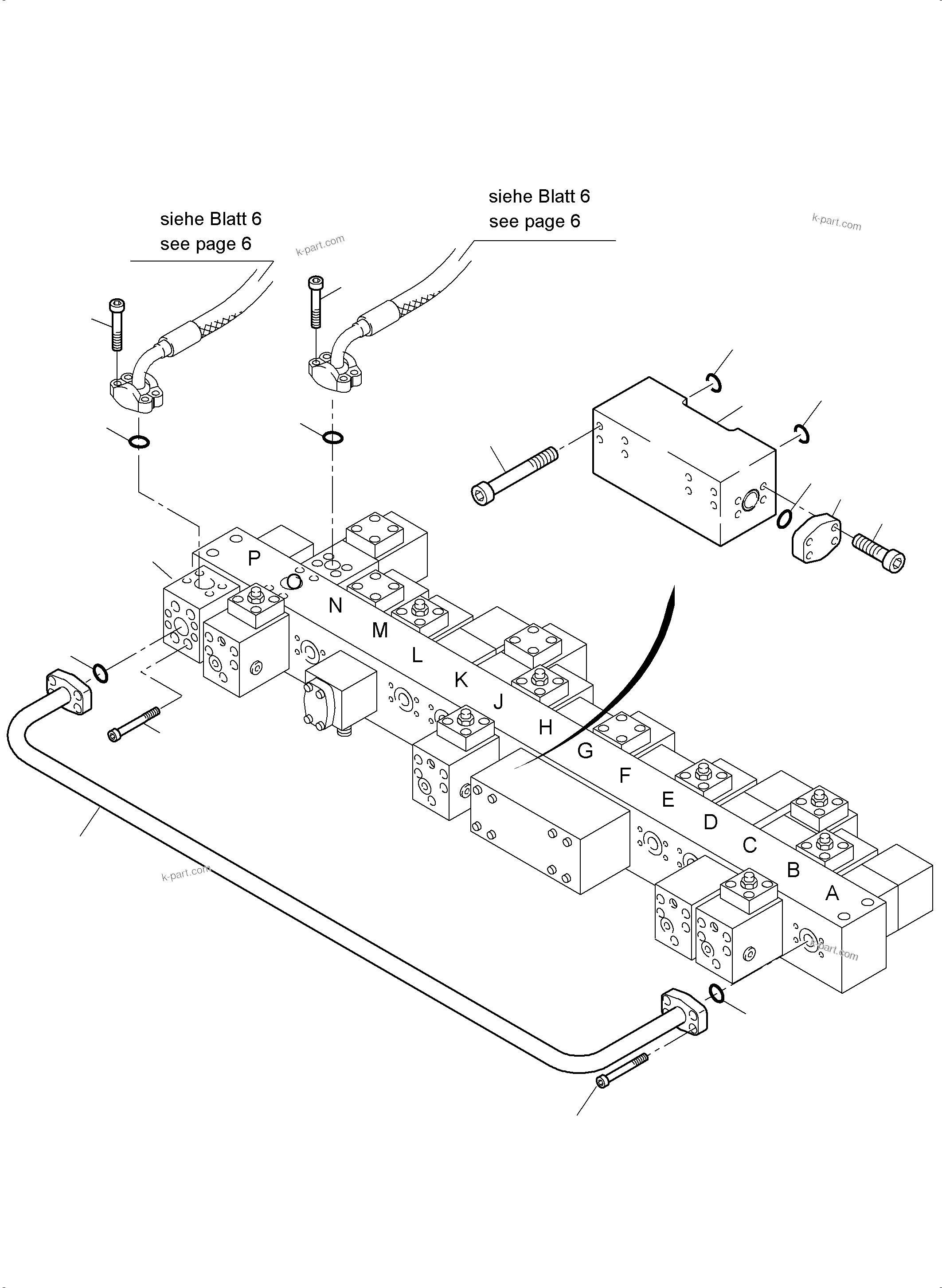 Komatsu parts book diagram for PC4000-6 S/N 08241: FLOAT POSITION