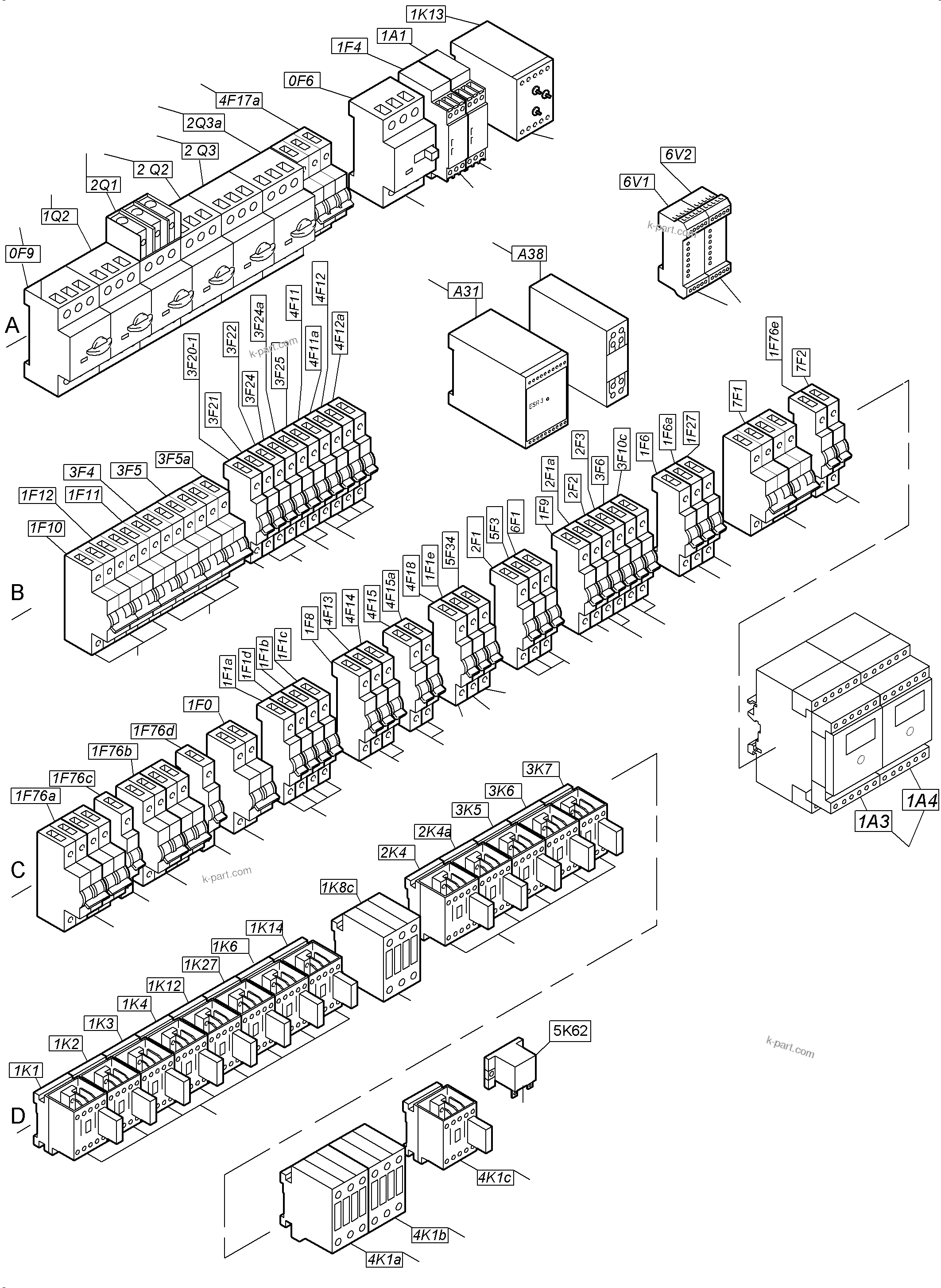 Komatsu parts book diagram for PC4000-6 S/N 08241: TOOL CATALOG