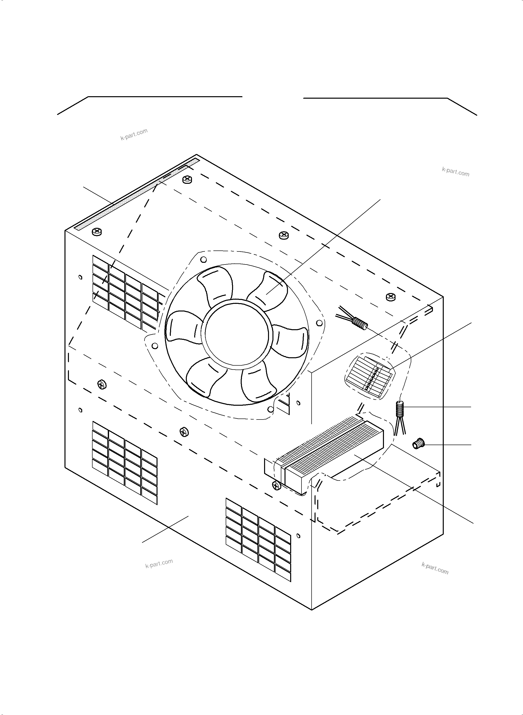 Komatsu parts book diagram for PC4000-6 S/N 08248: HEATER 3,5KW