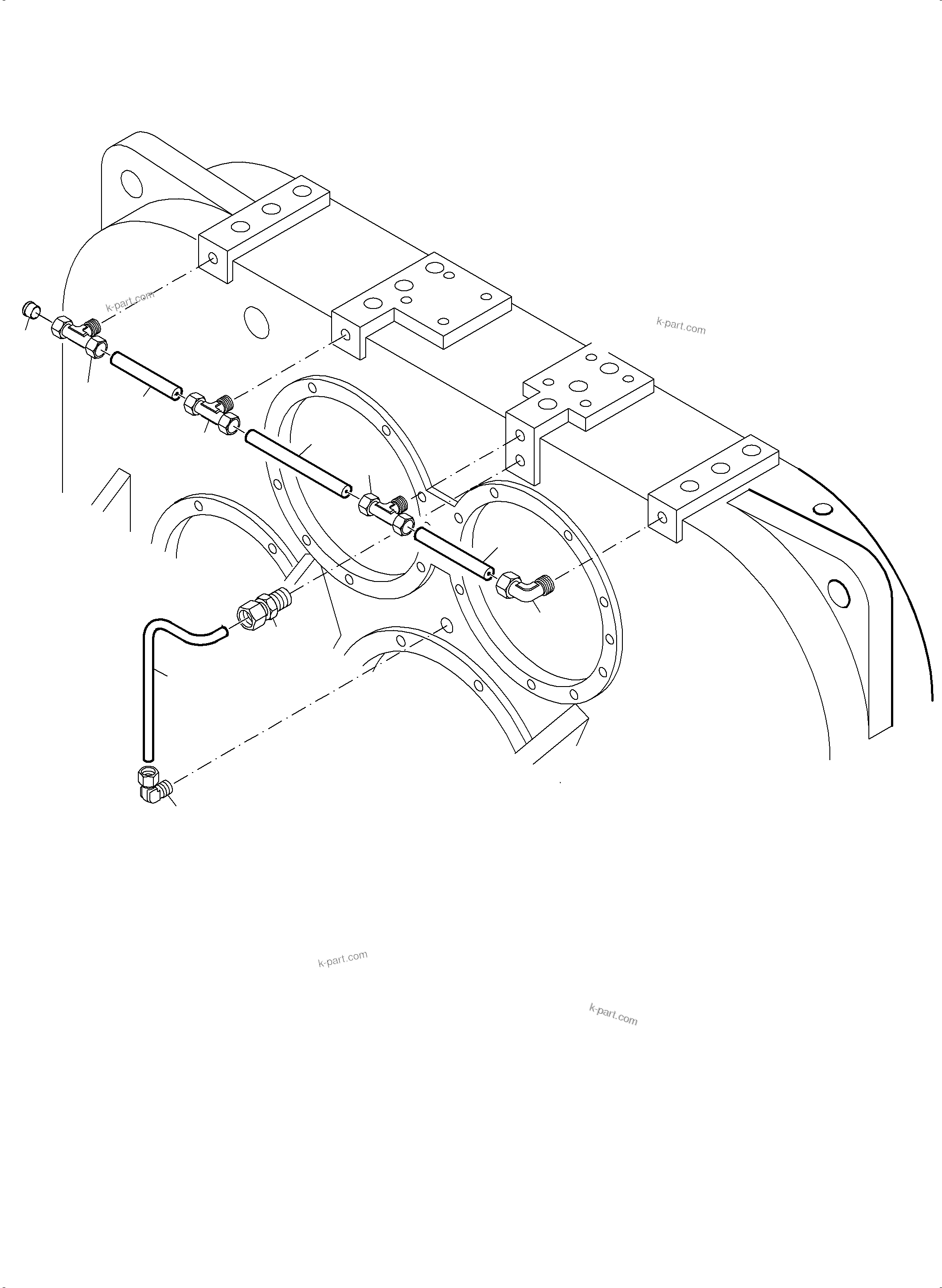 Komatsu parts book diagram for PC4000-6 S/N 08248: PUMP DISTRIBUTOR GEAR