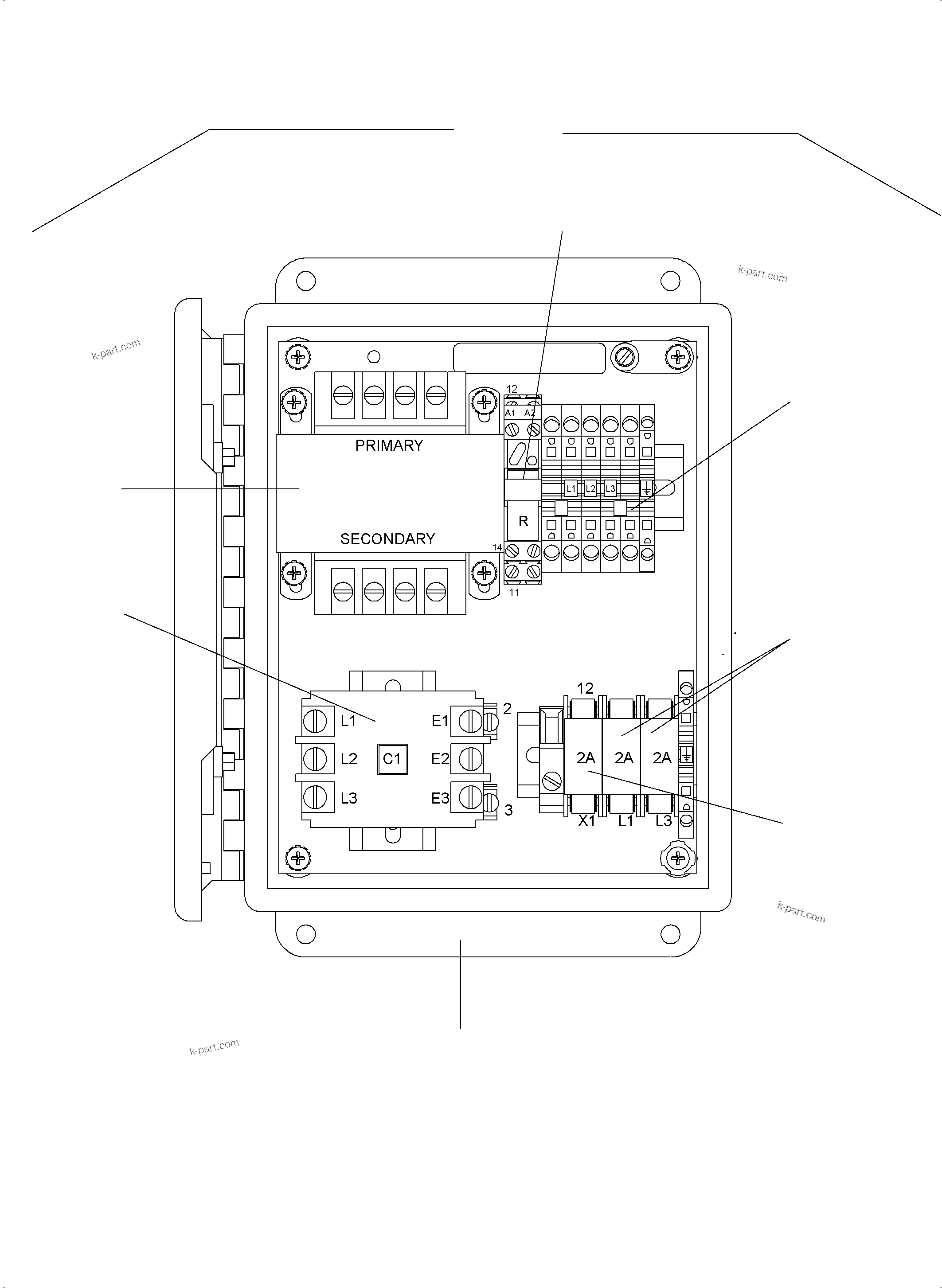 Komatsu parts book diagram for PC4000-6 S/N 08248: WATER HEATING