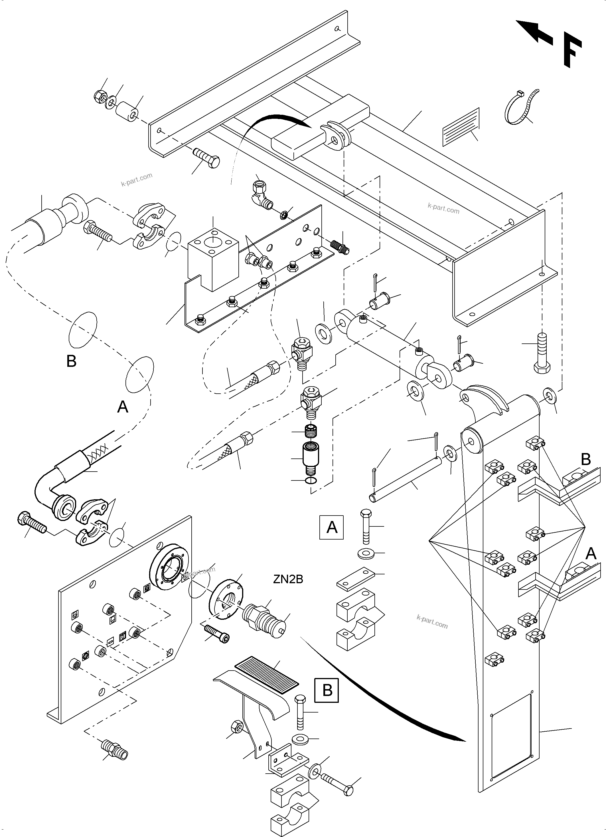 Komatsu parts book diagram for PC4000-6 S/N 08248: REFUELING EQUIPMENT