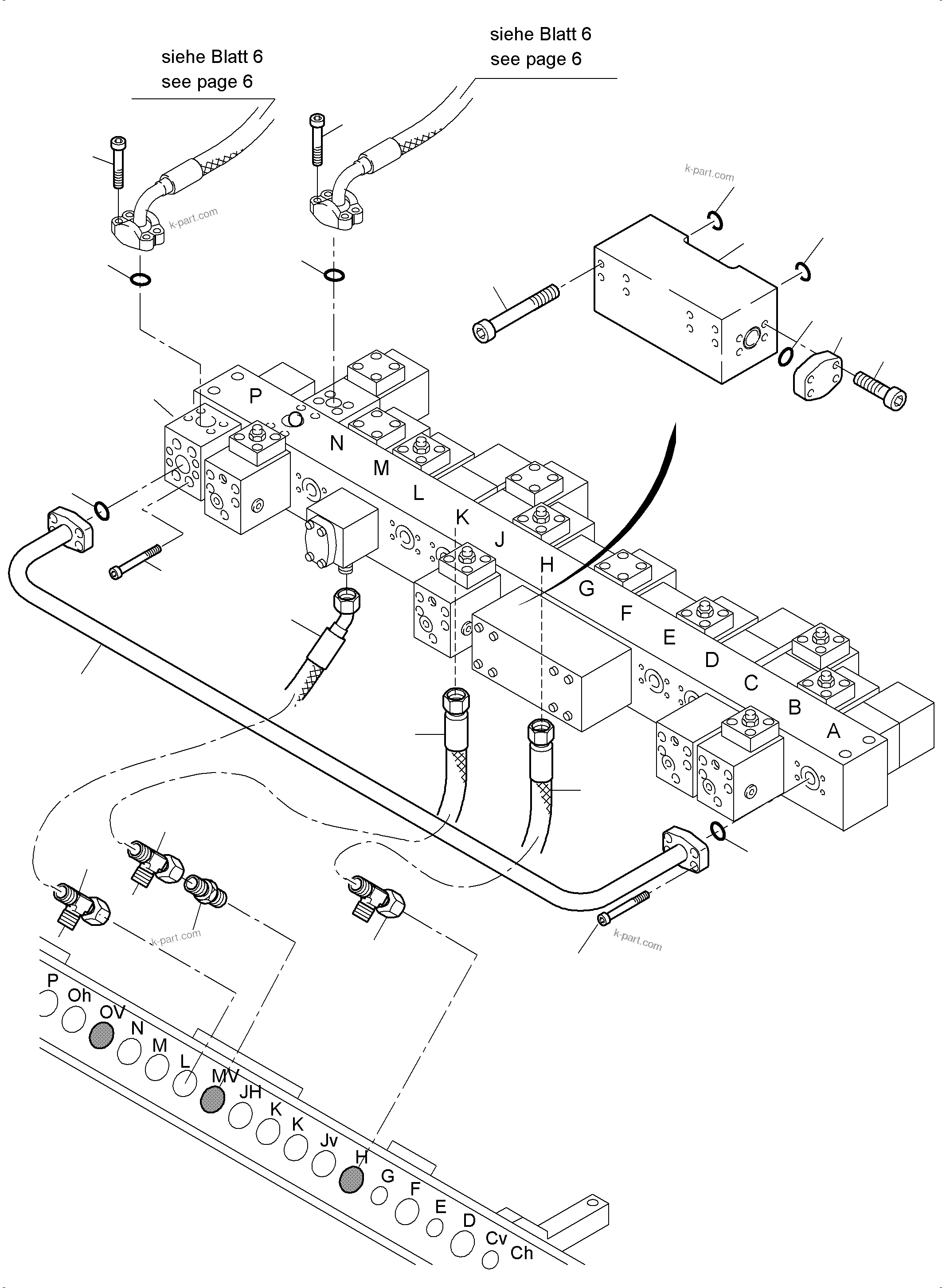 Komatsu parts book diagram for PC4000-6E S/N 08265: FLOAT POSITION
