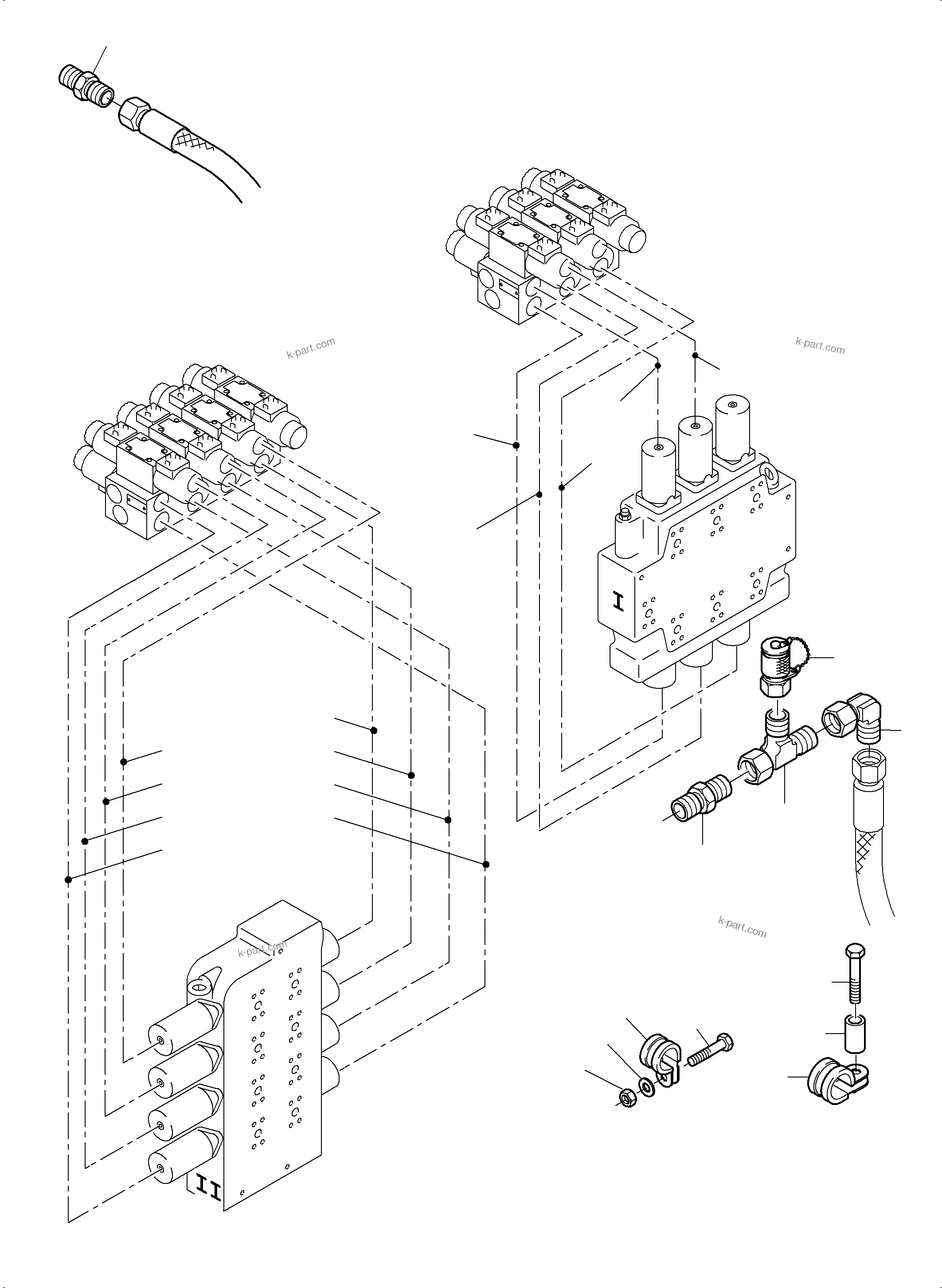 Komatsu parts book diagram for PC4000-6E S/N 08265: REMOTE CONTROL ARR.