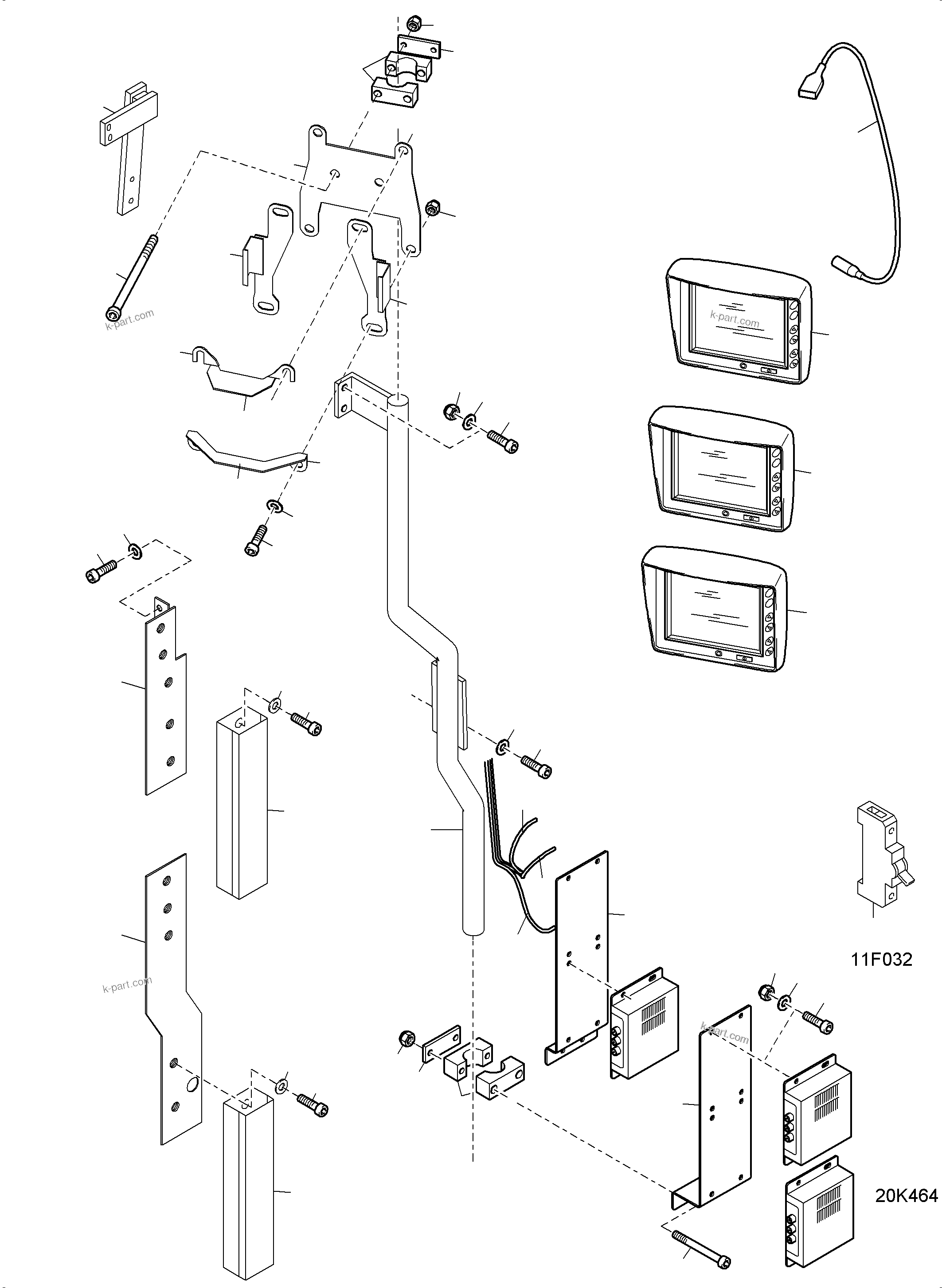 Komatsu parts book diagram for PC4000-6E S/N 08265: CAMERASYSTEM