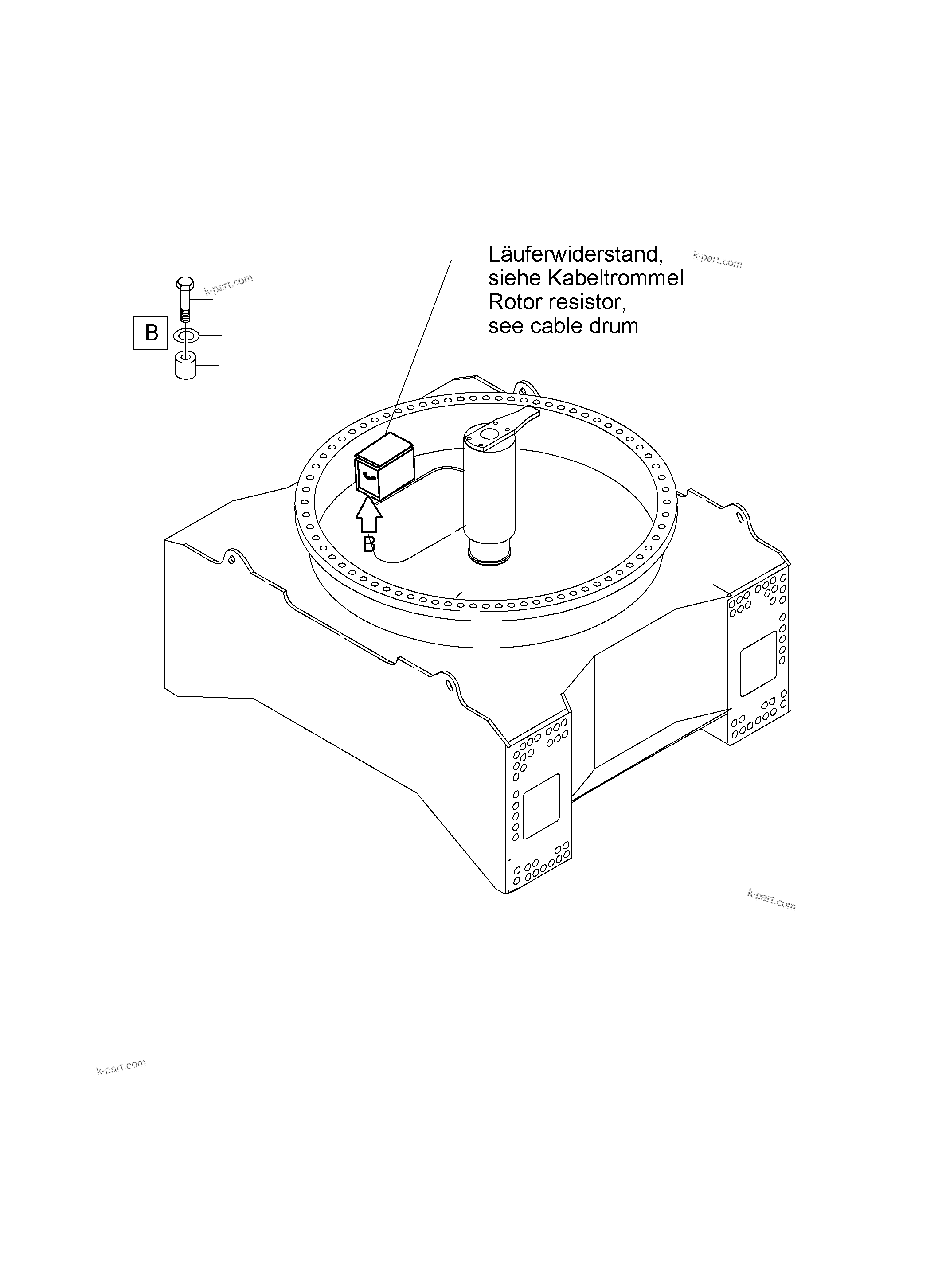 Komatsu parts book diagram for PC4000-6E S/N 08265: INSTALLATION - ROTOR RESISTOR ASSY.