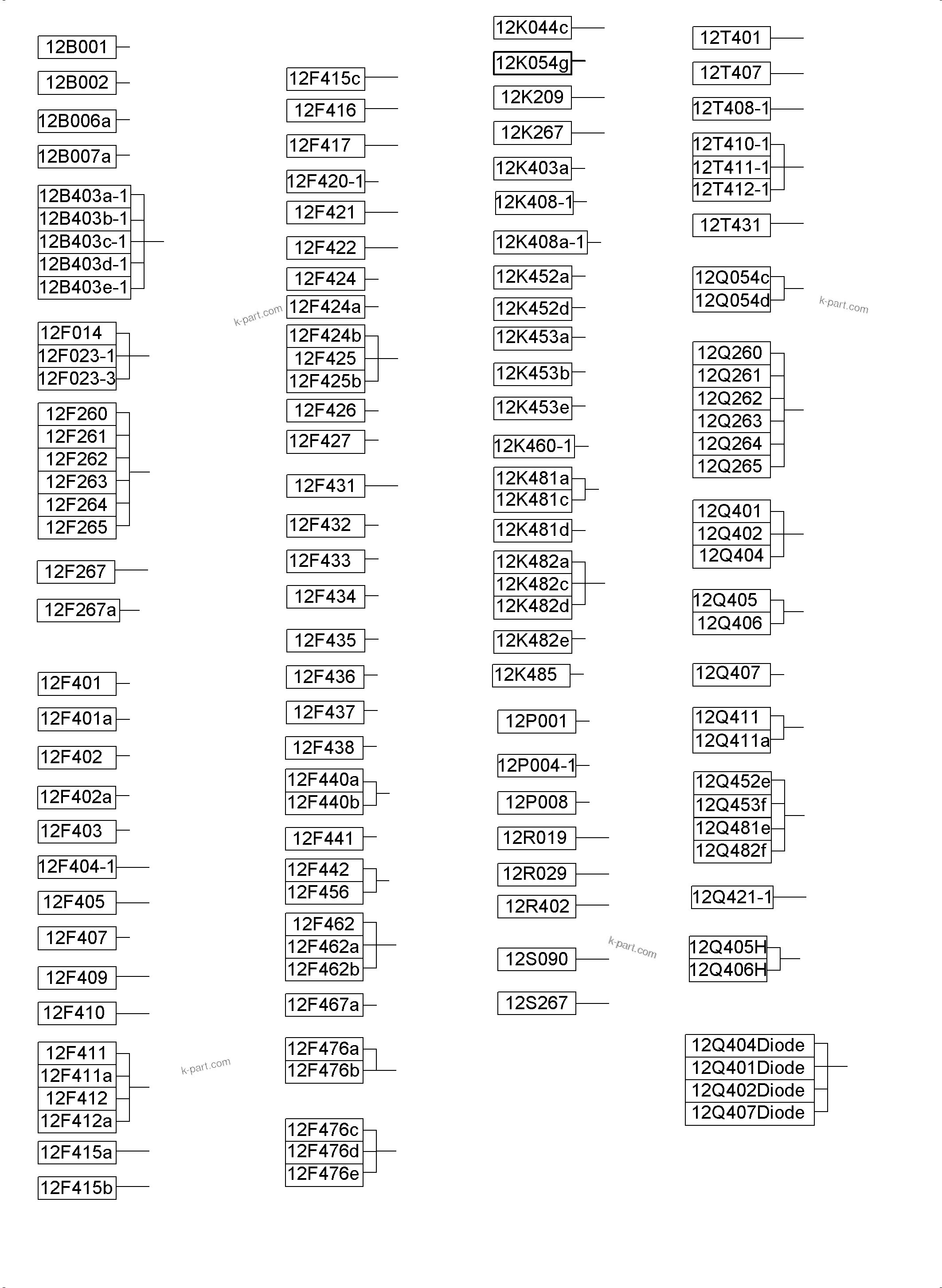 Komatsu parts book diagram for PC4000-6E S/N 08265: MOUNTING PLATE-CAB SUPPORT-LOCATION 12