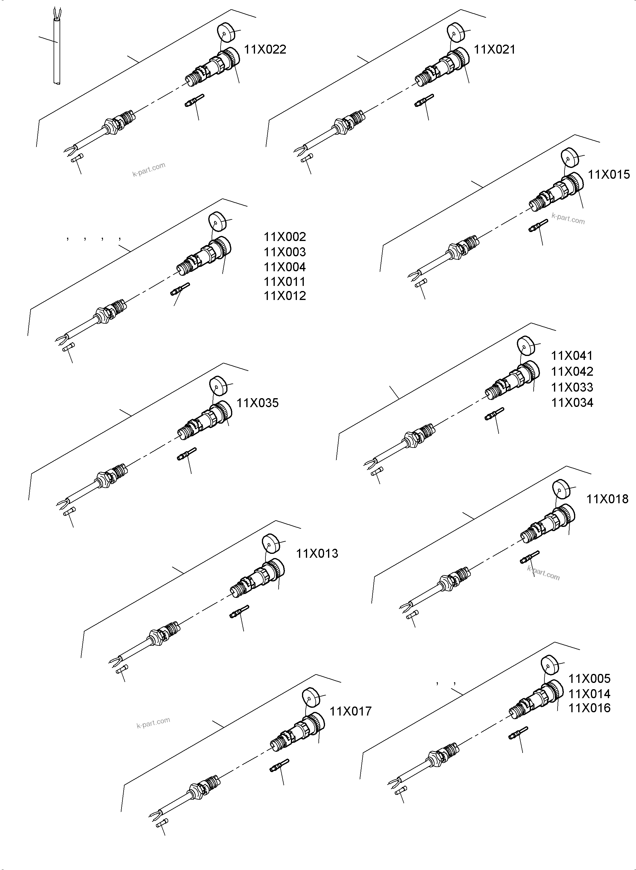 Komatsu parts book diagram for PC4000-11 S/N 08273: SWITCH FRAMING-CAB SUPPORT-LOCATION 11