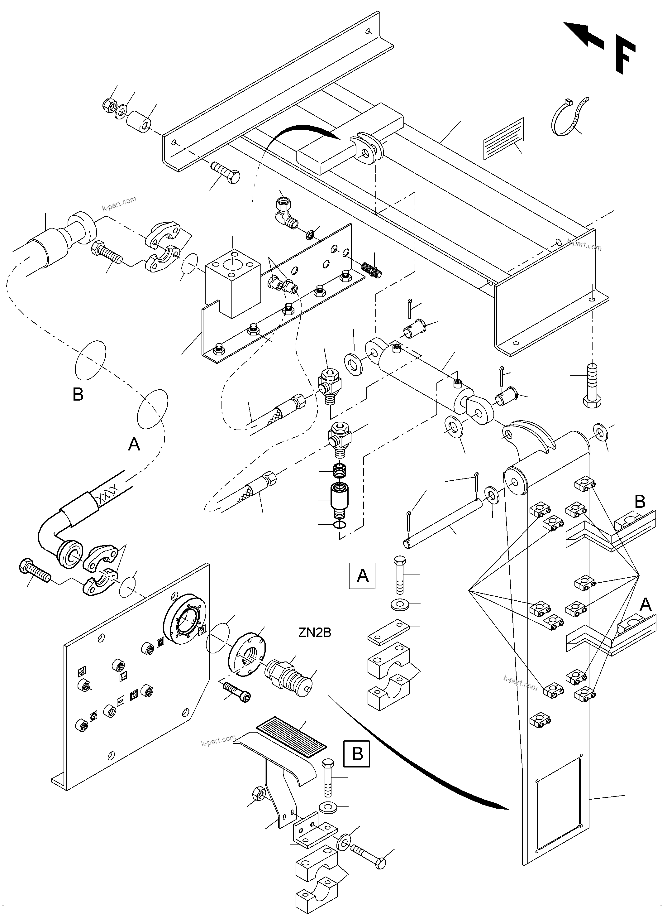 Komatsu parts book diagram for PC4000-11 S/N 08273: REFUELING EQUIPMENT