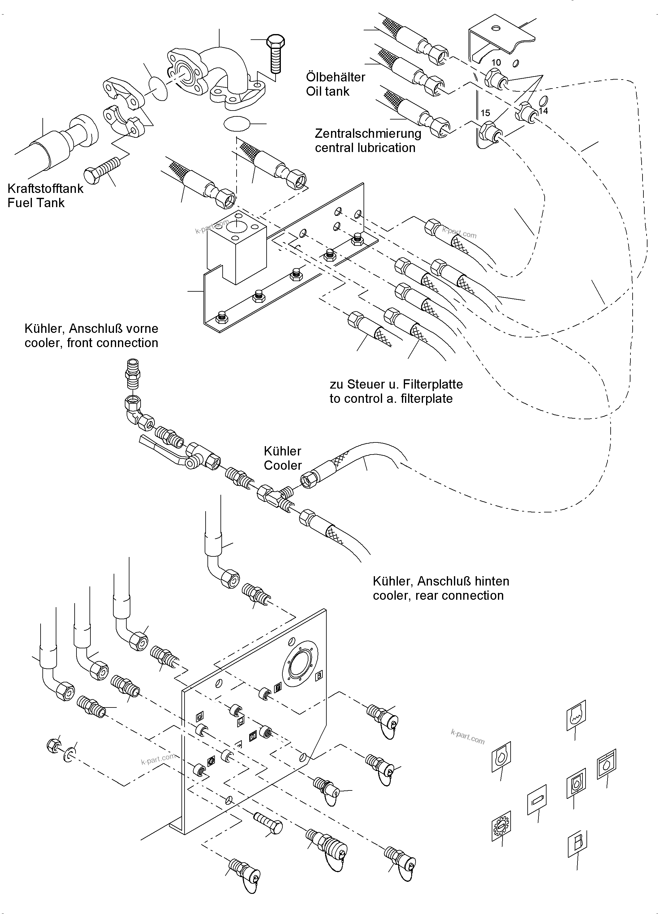 Komatsu parts book diagram for PC4000-11 S/N 08273: REFUELING EQUIPMENT