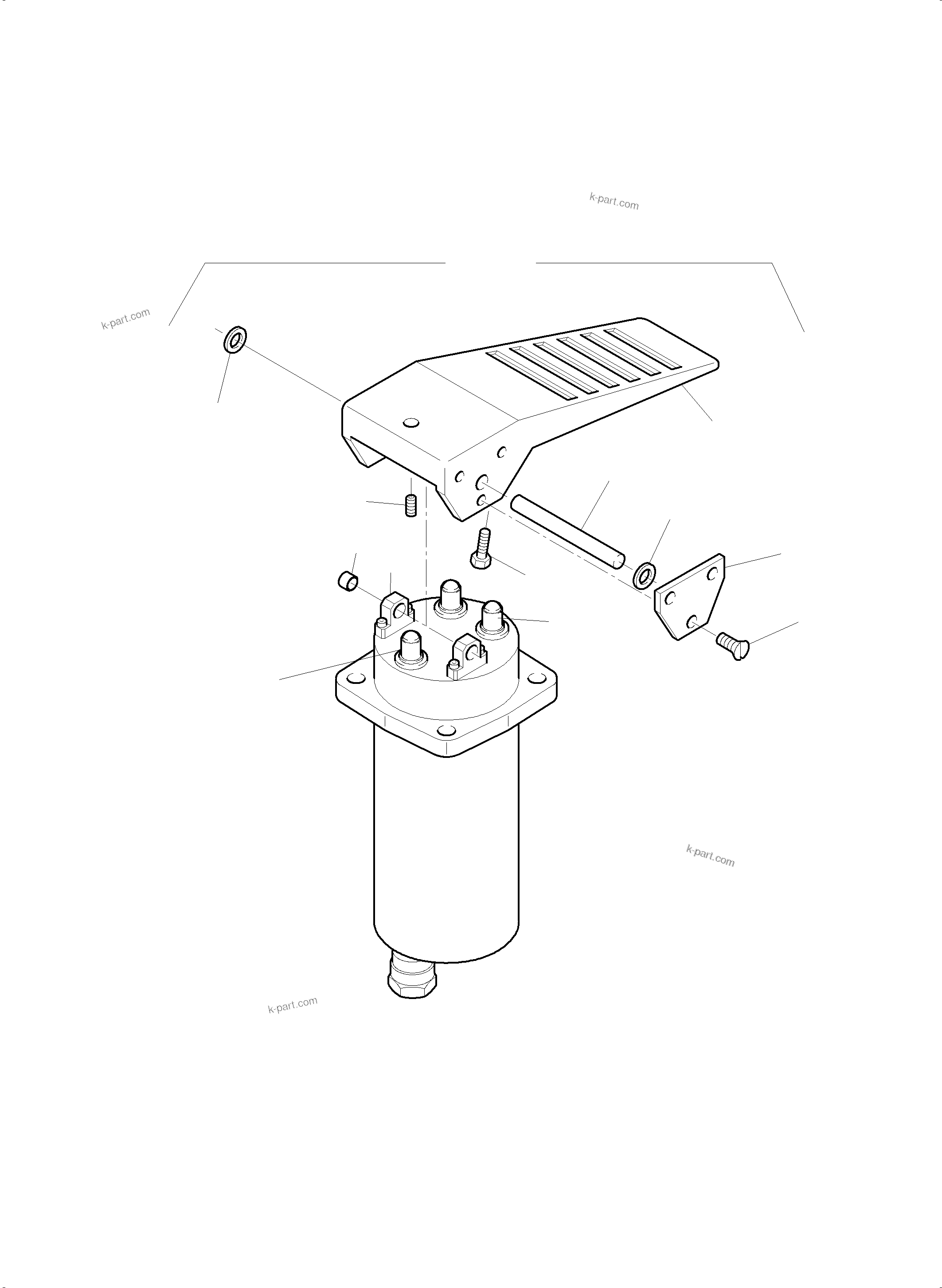 Komatsu parts book diagram for PC4000-6E S/N 08286: MANIPULATOR