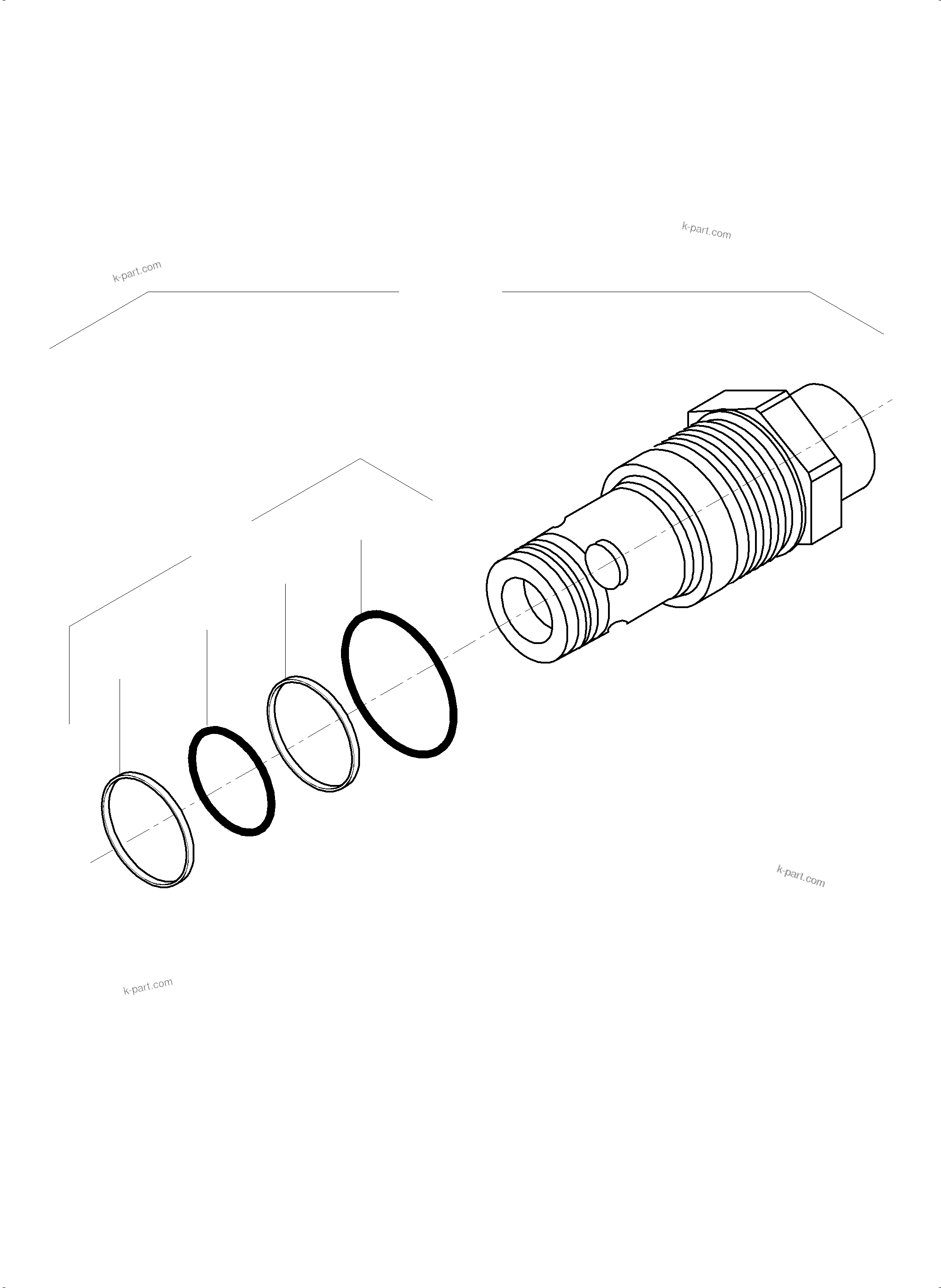 Komatsu parts book diagram for PC4000-6E S/N 08286: PRESSURE RELIEF VALVE