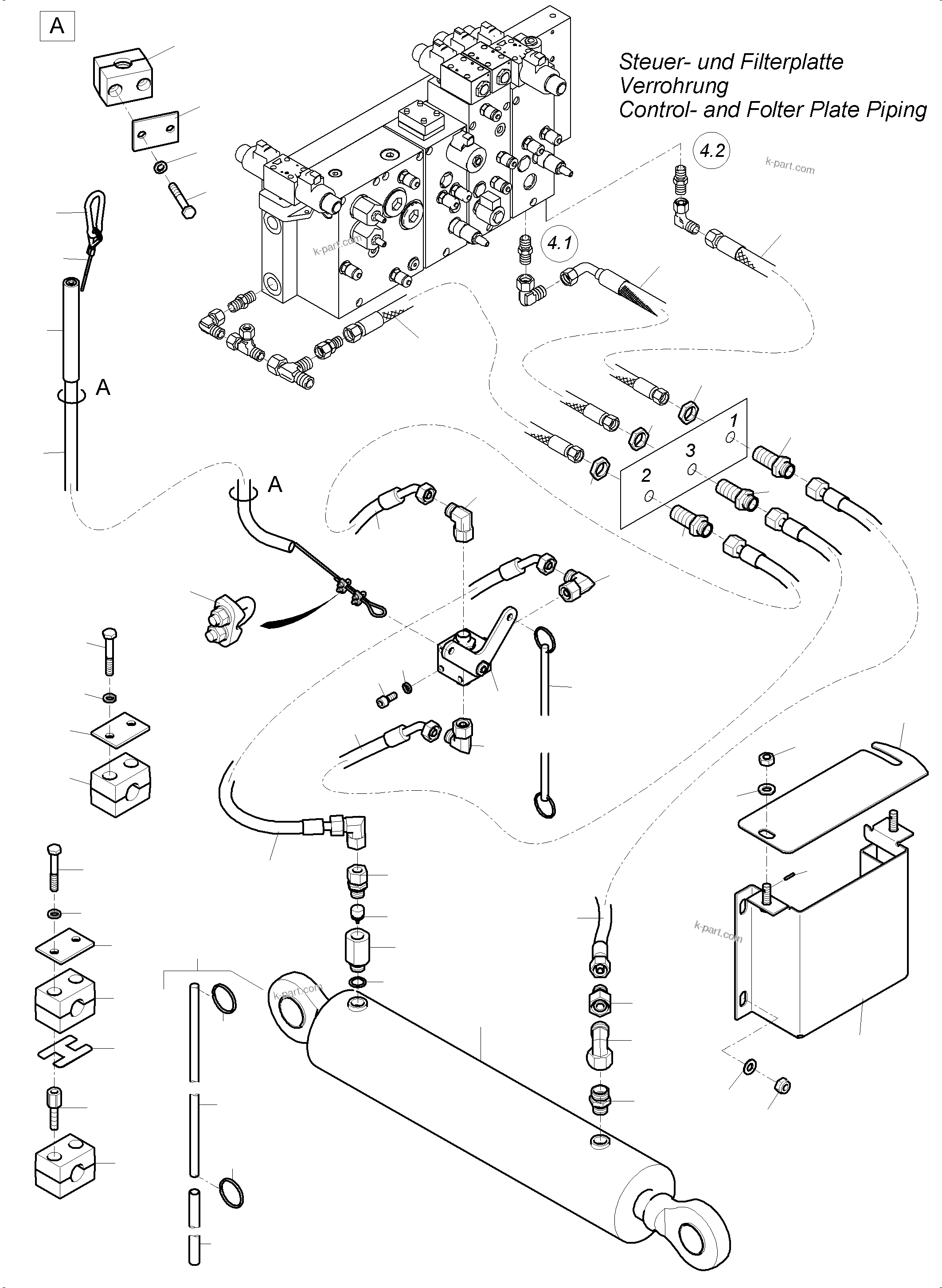 Komatsu parts book diagram for PC4000-6E S/N 08286: STEPS