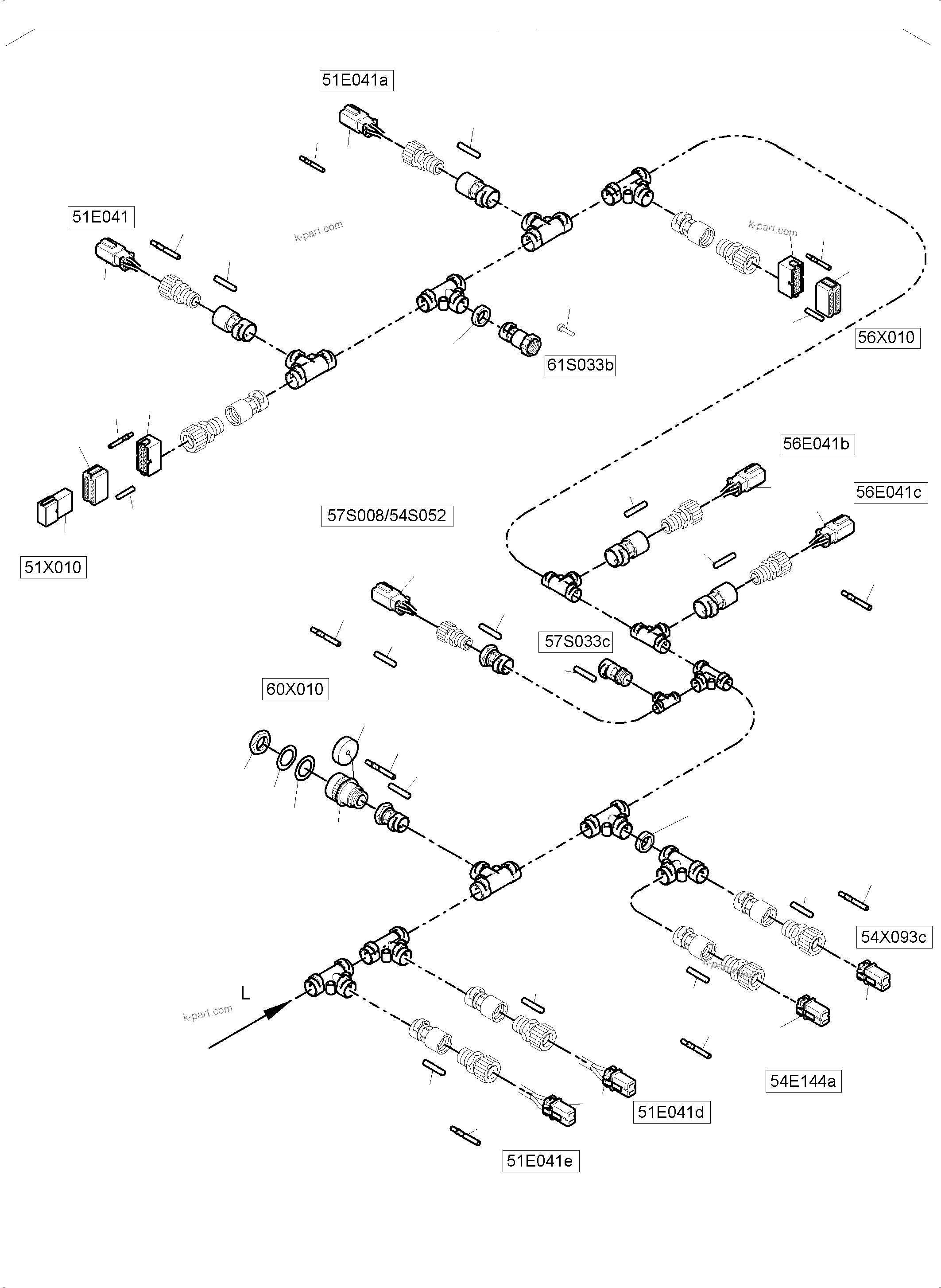 Komatsu parts book diagram for PC4000-6E S/N 08286: LIGHTING EQUIPMENT