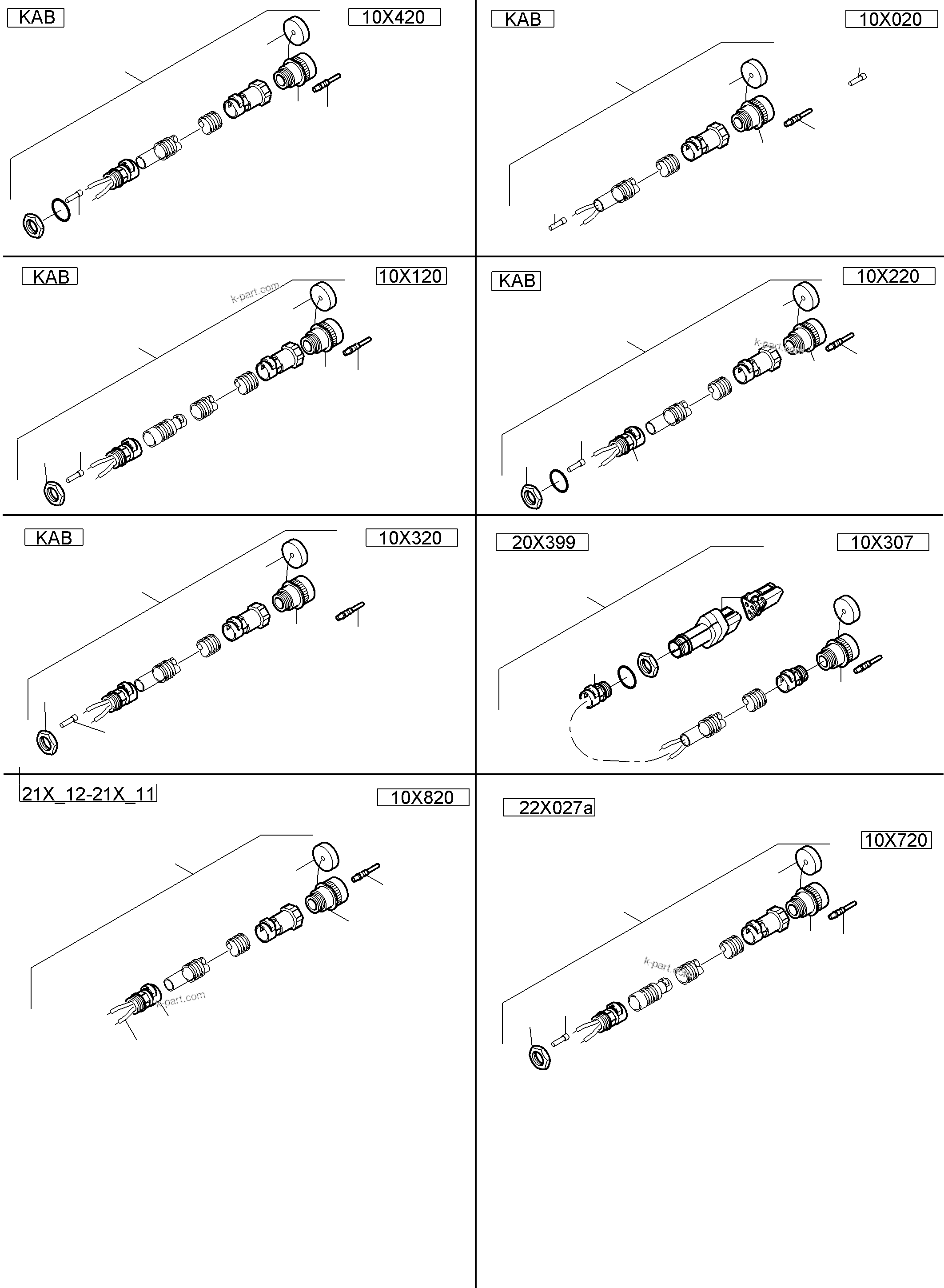 Komatsu parts book diagram for PC4000-6E S/N 08286: CABIN-HARNESSES-ELECTRIC