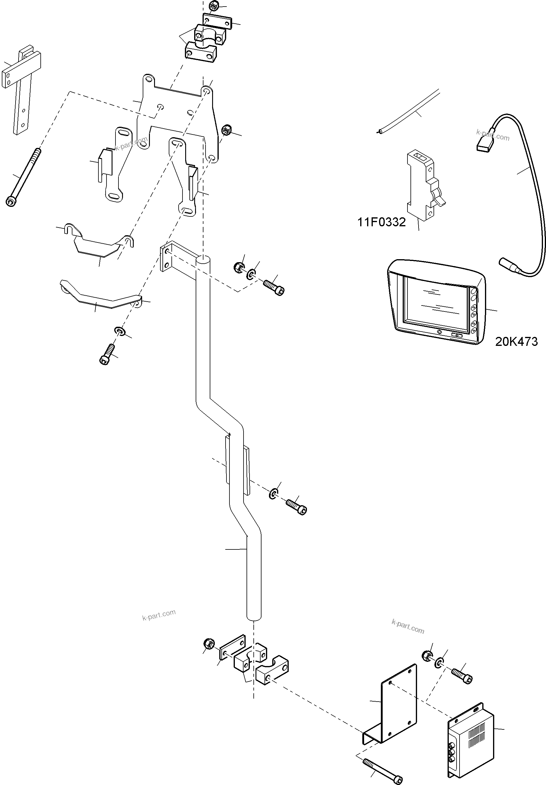 Komatsu parts book diagram for PC4000-6E S/N 08286: CAMERASYSTEM - CABLE SUPPLY