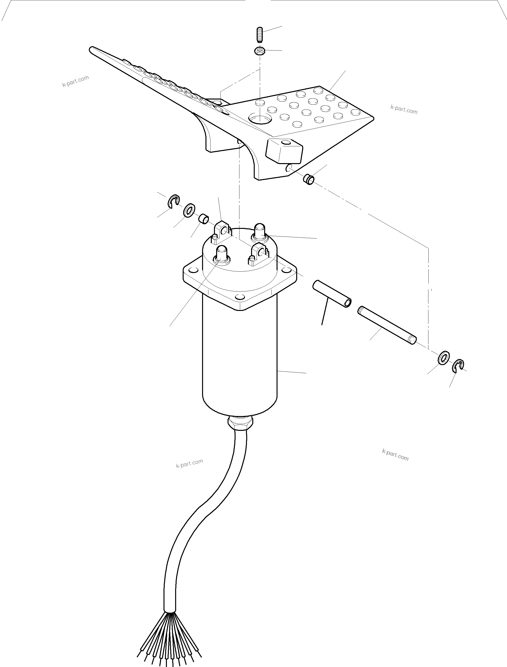 Komatsu parts book diagram for PC8000-1E S/N 12024: MANIPULATOR