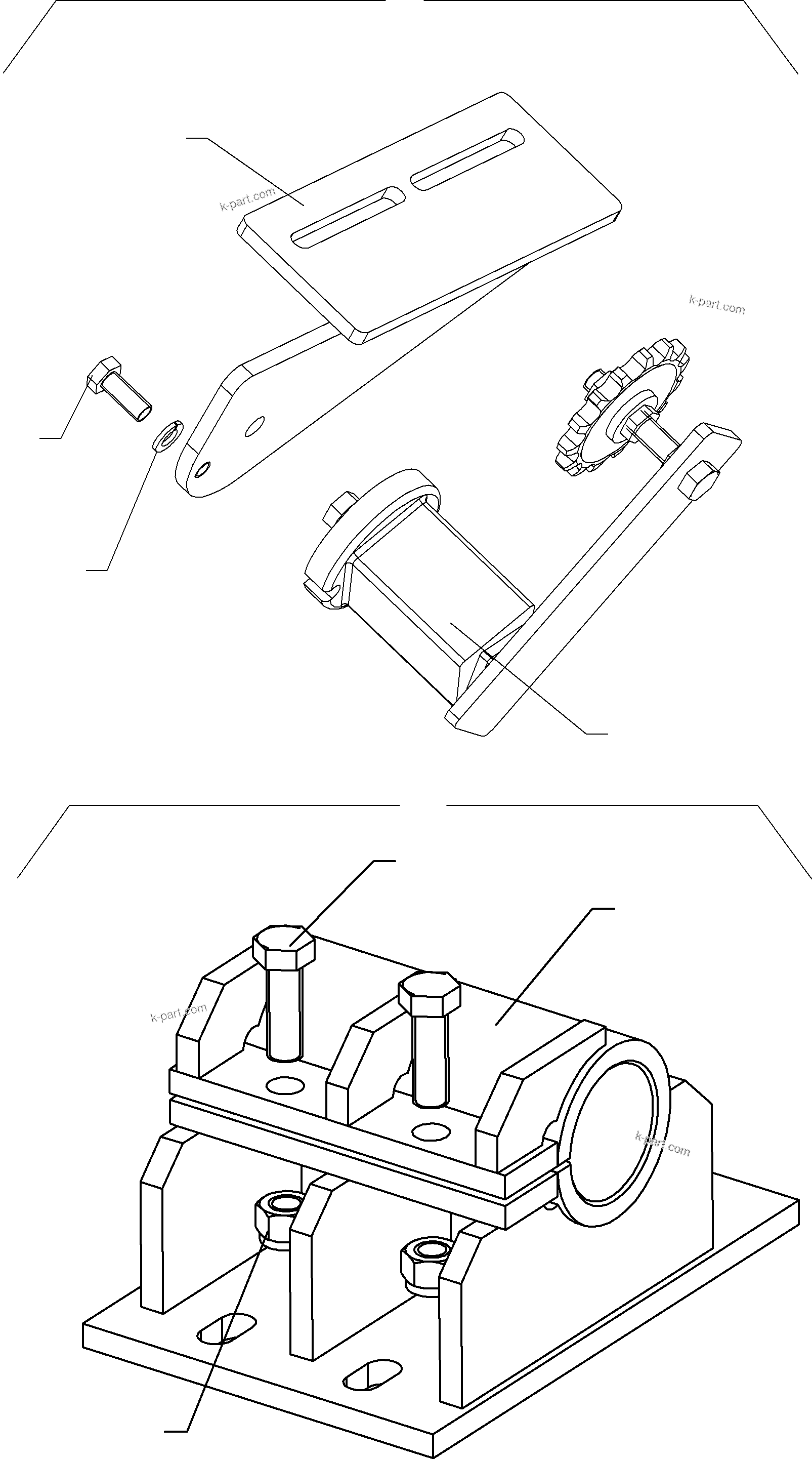 Komatsu parts book diagram for PC8000-1E S/N 12024: CABLE DRUM