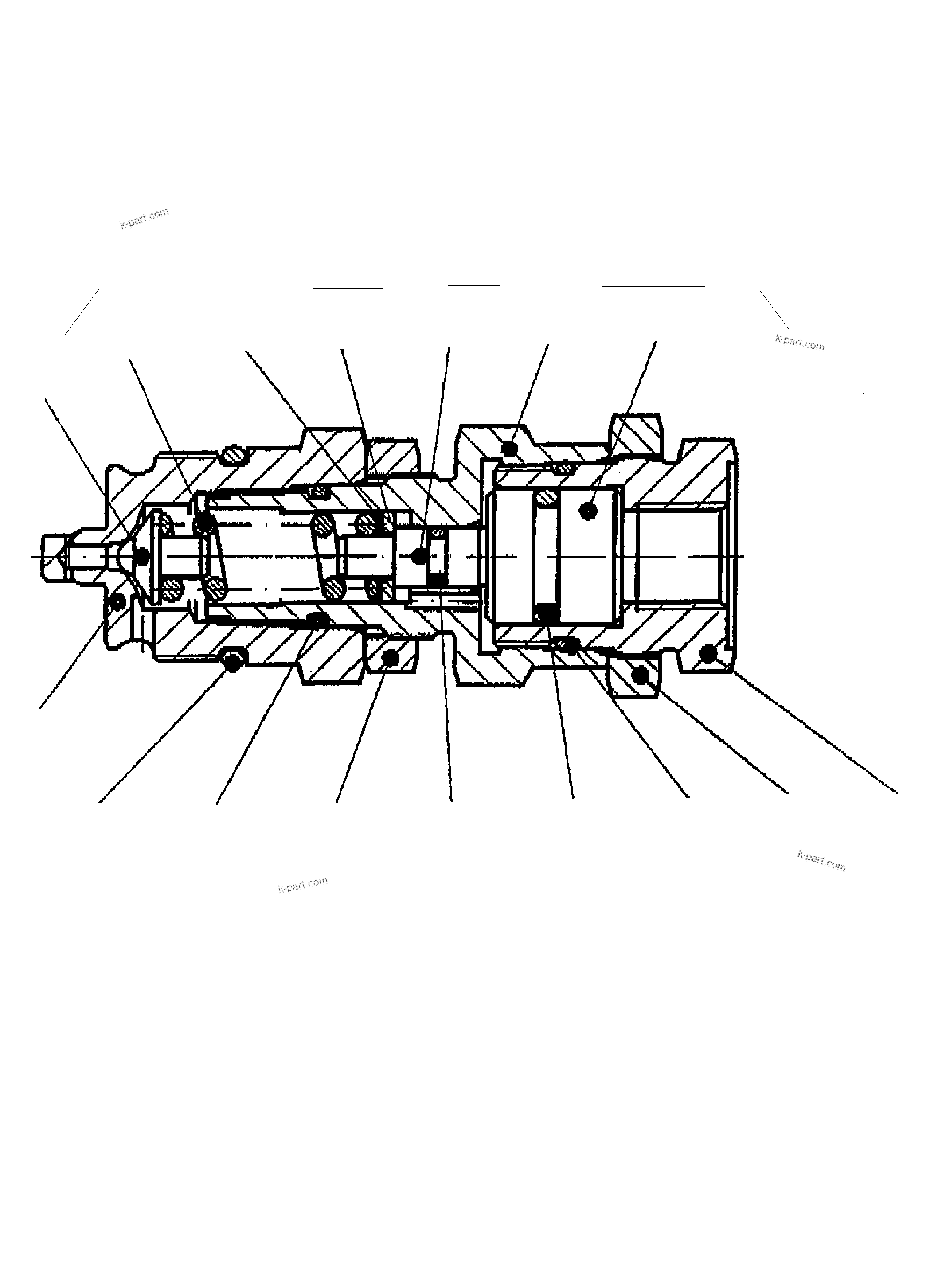 Komatsu parts book diagram for PC8000-6E S/N 12061: PRESSURE SEQUENCE STAGE
