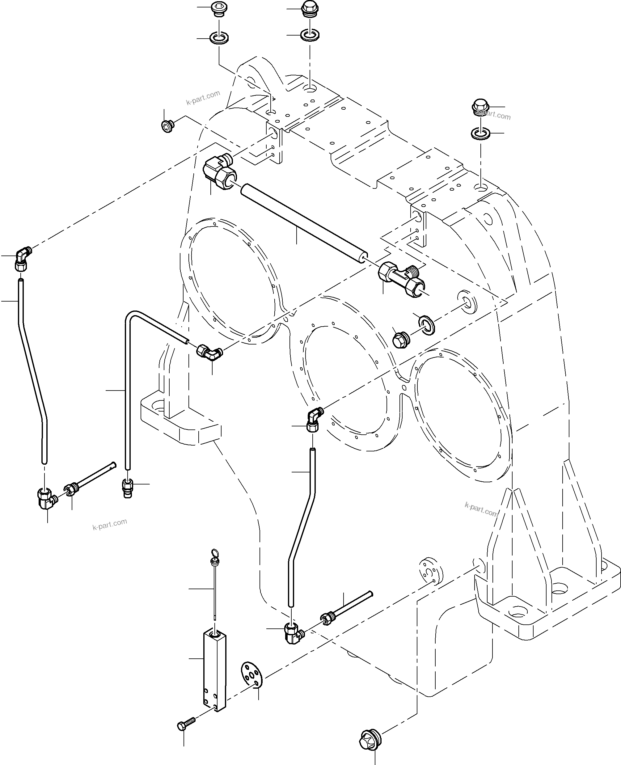 Komatsu parts book diagram for PC8000-6E S/N 12061: PUMP DISTRIBUTOR GEAR