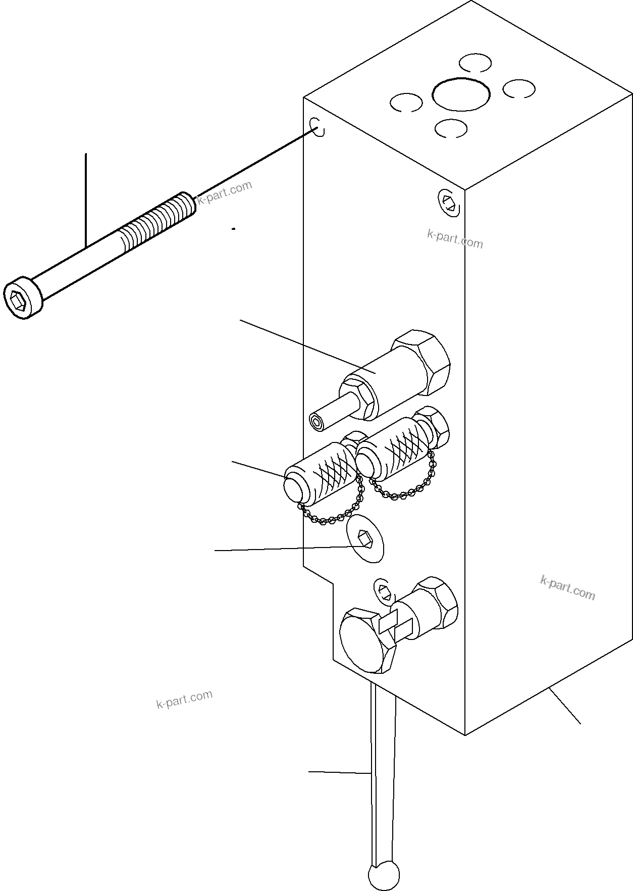 Komatsu parts book diagram for PC8000-6E S/N 12061: VALVE - LOAD LIMITATION