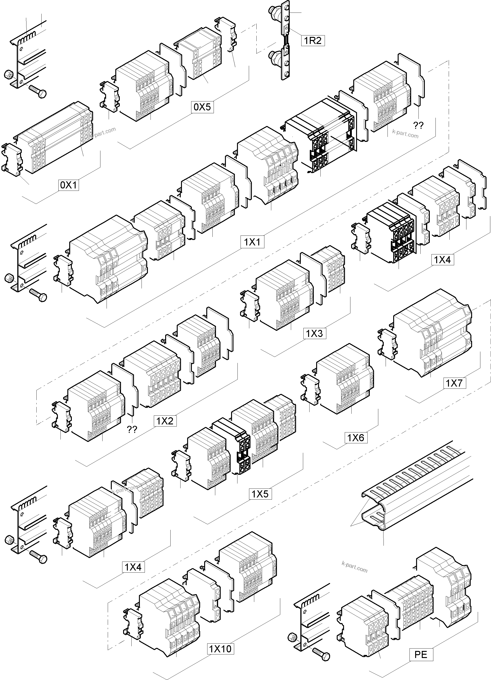 Komatsu parts book diagram for PC8000-6E S/N 12061: MOUNTING PLATE - CAB SUPPORT