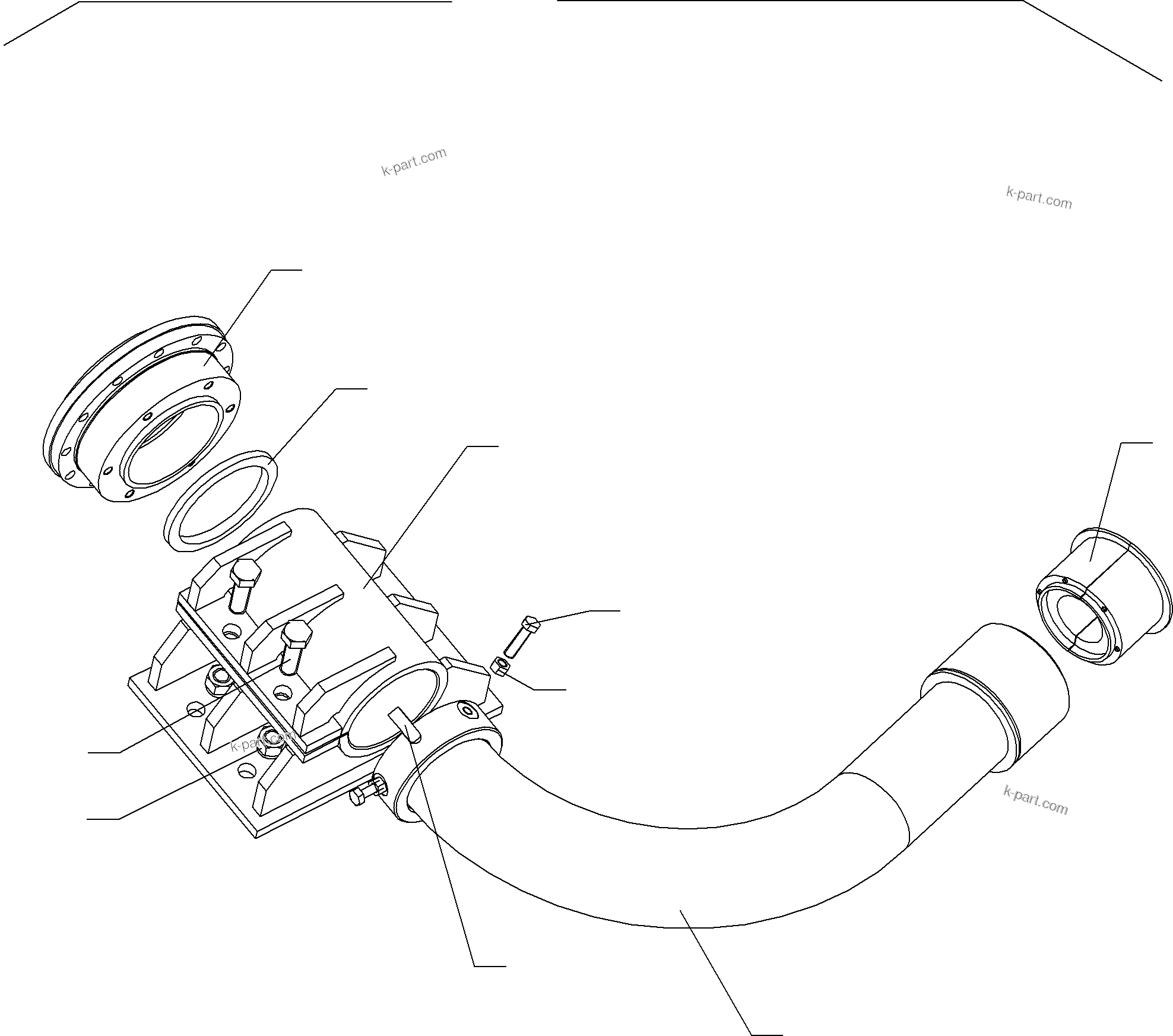 Komatsu parts book diagram for PC8000-6E S/N 12061: DRUM BEARING - PINIONEND