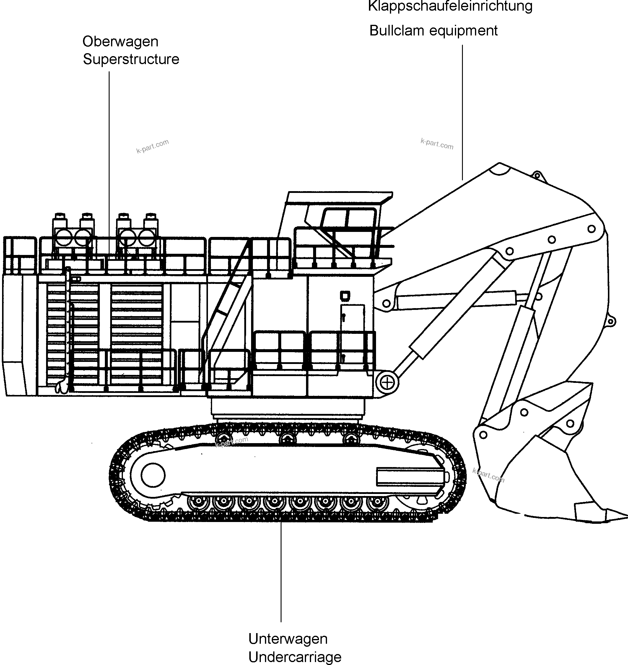Komatsu parts book diagram for PC8000-6 S/N 12082: 