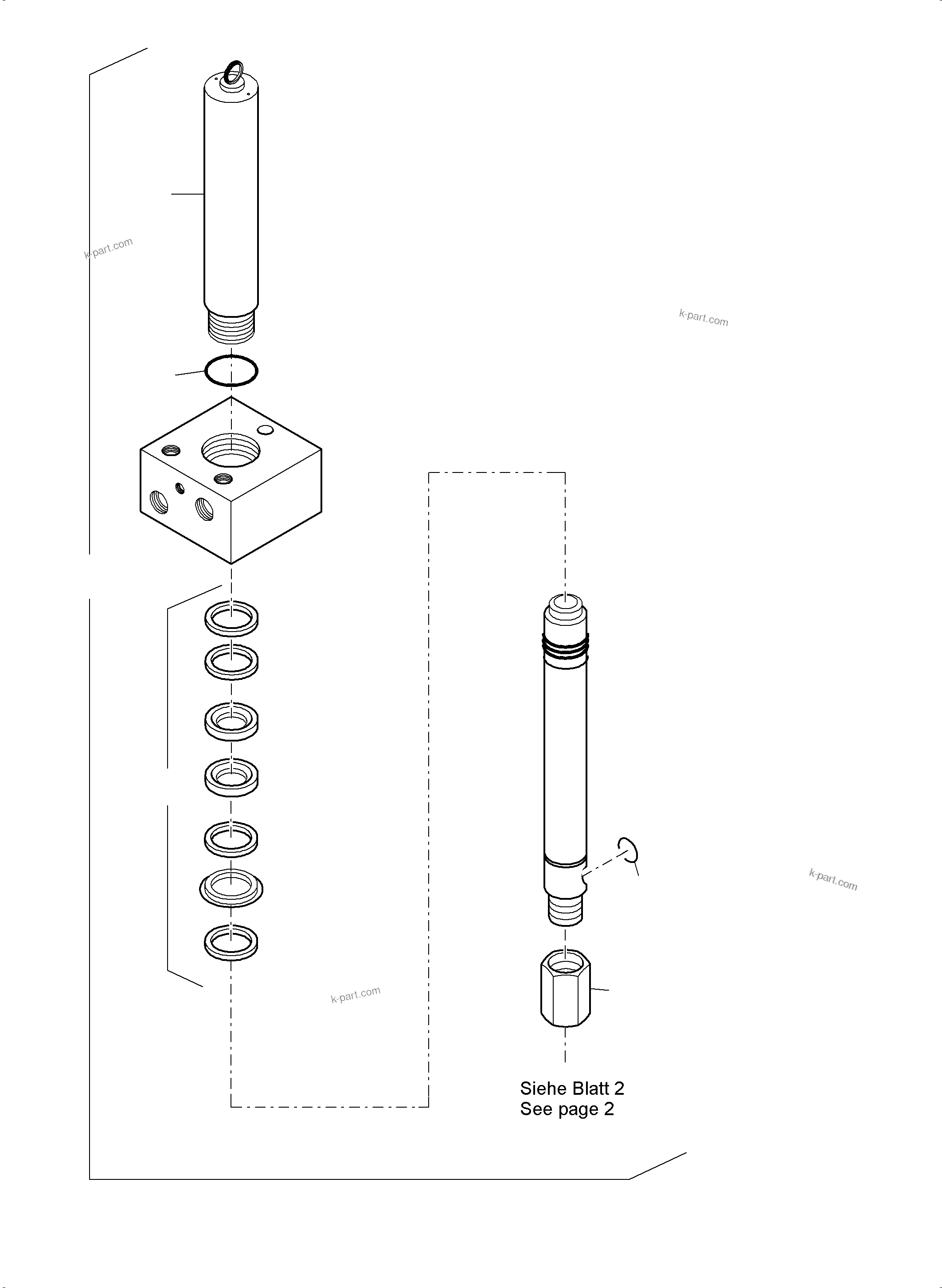 Komatsu parts book diagram for PC8000-6 S/N 12082: LUBE PUMP