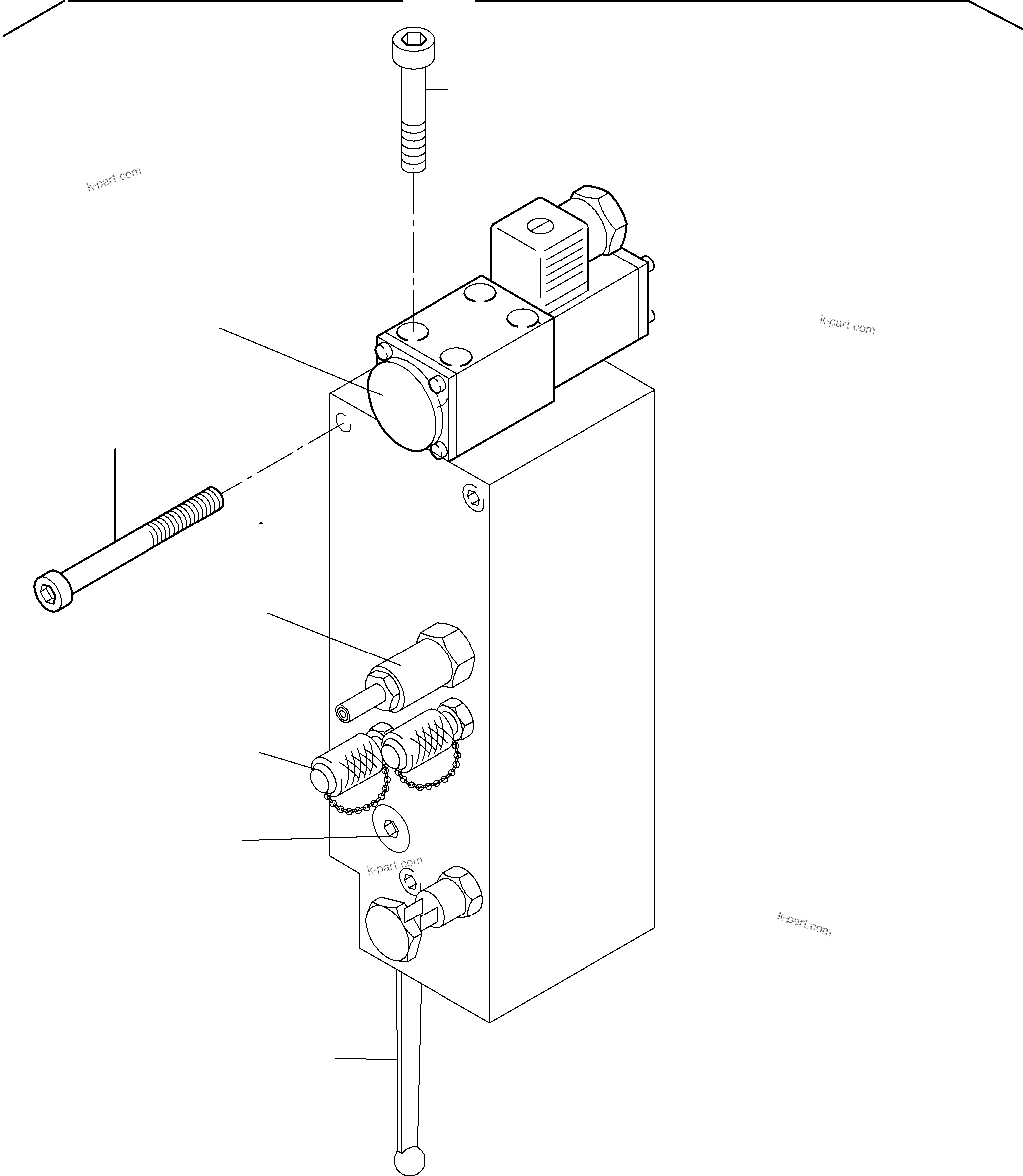 Komatsu parts book diagram for PC8000-6 S/N 12082: VALVE - LOAD LIMITATION