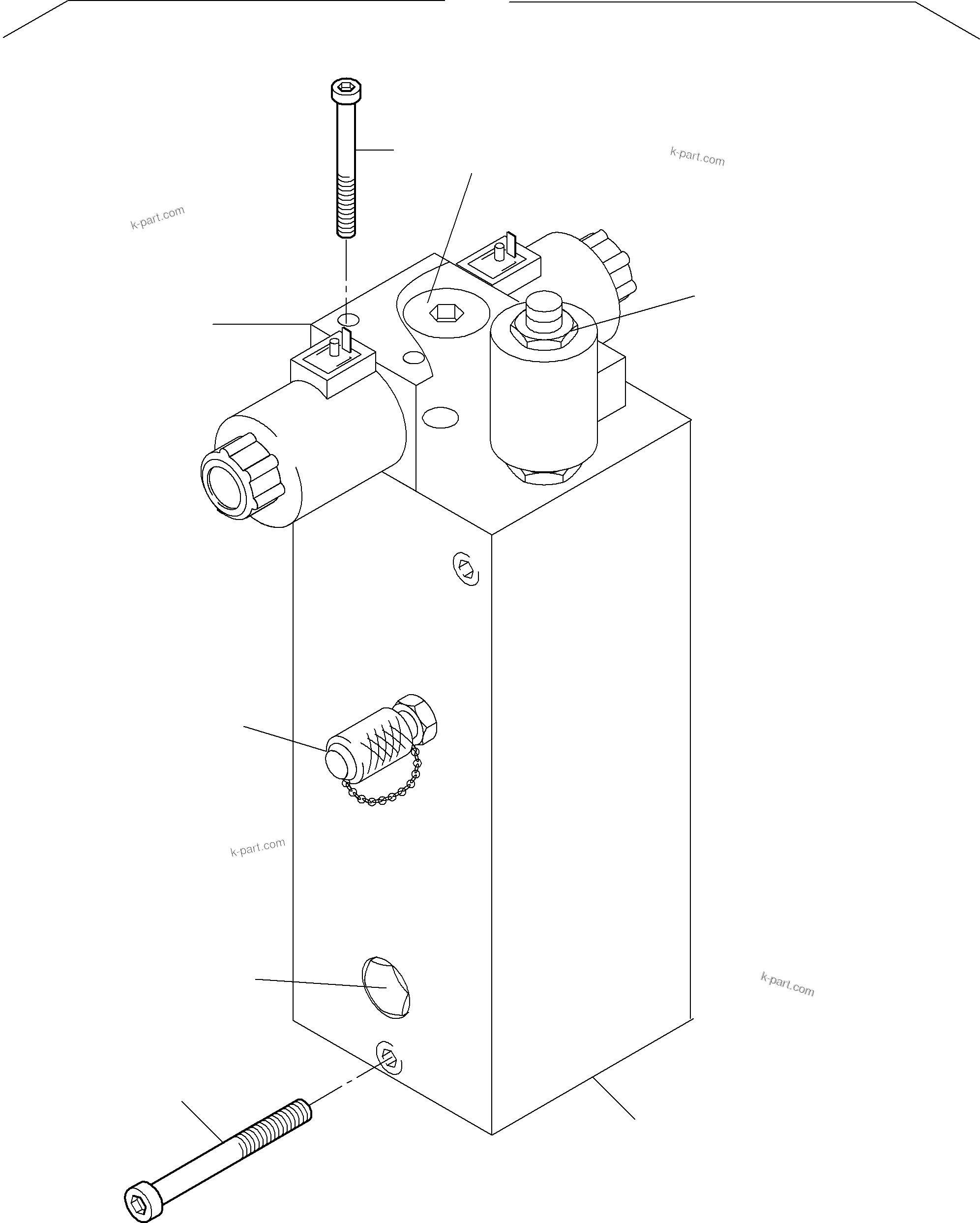 Komatsu parts book diagram for PC8000-6 S/N 12082: VALVE - REFUELING 60 BAR