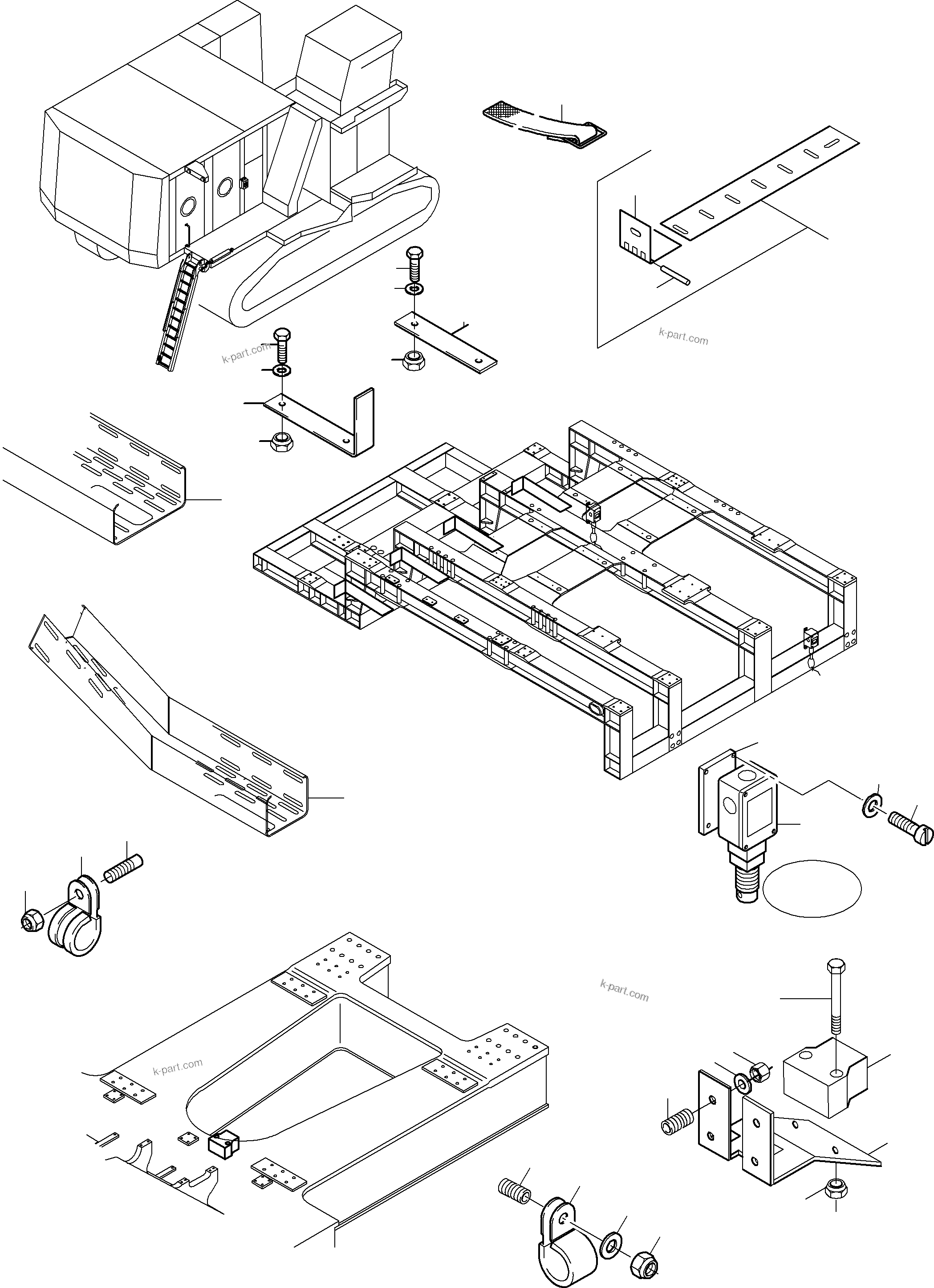 Komatsu parts book diagram for PC8000-6 S/N 12082: MOVEMENT SIGNAL ARR. AND ENGINE STOP