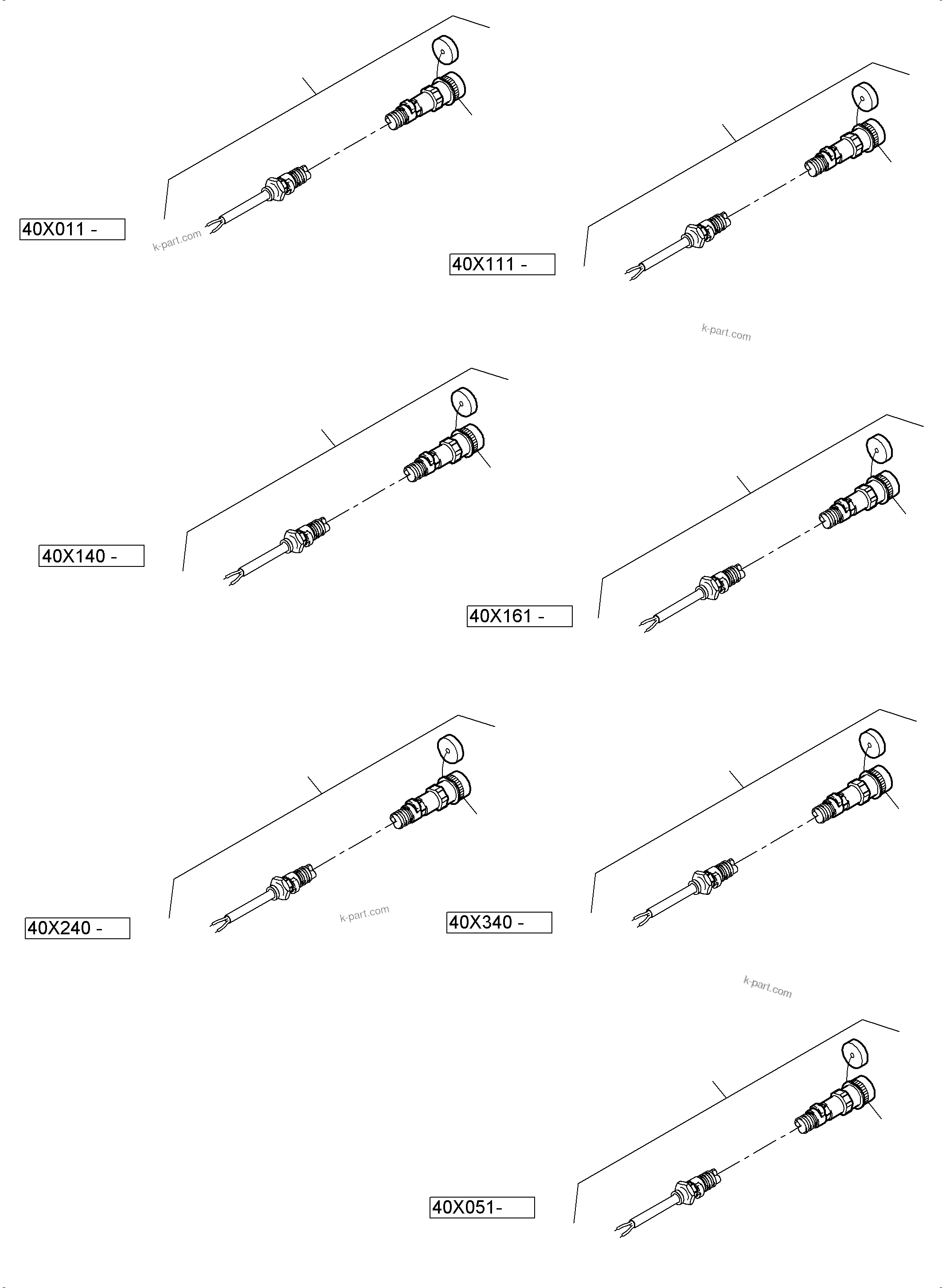 Komatsu parts book diagram for PC8000-6 S/N 12082: SWITCH CABINET ORT 40