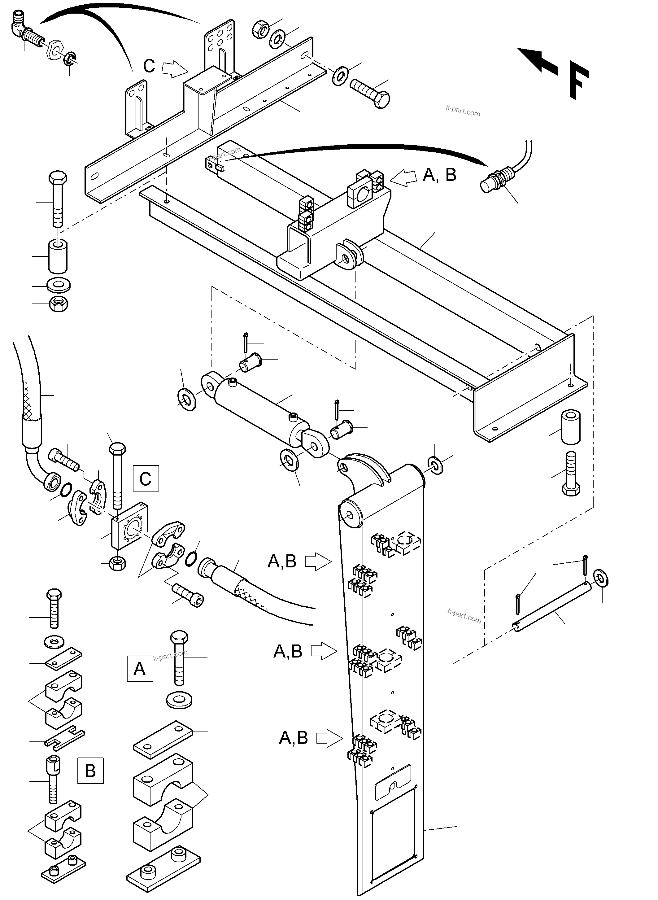 Komatsu parts book diagram for PC8000-6 S/N 12082: REFUELING EQUIPMENT