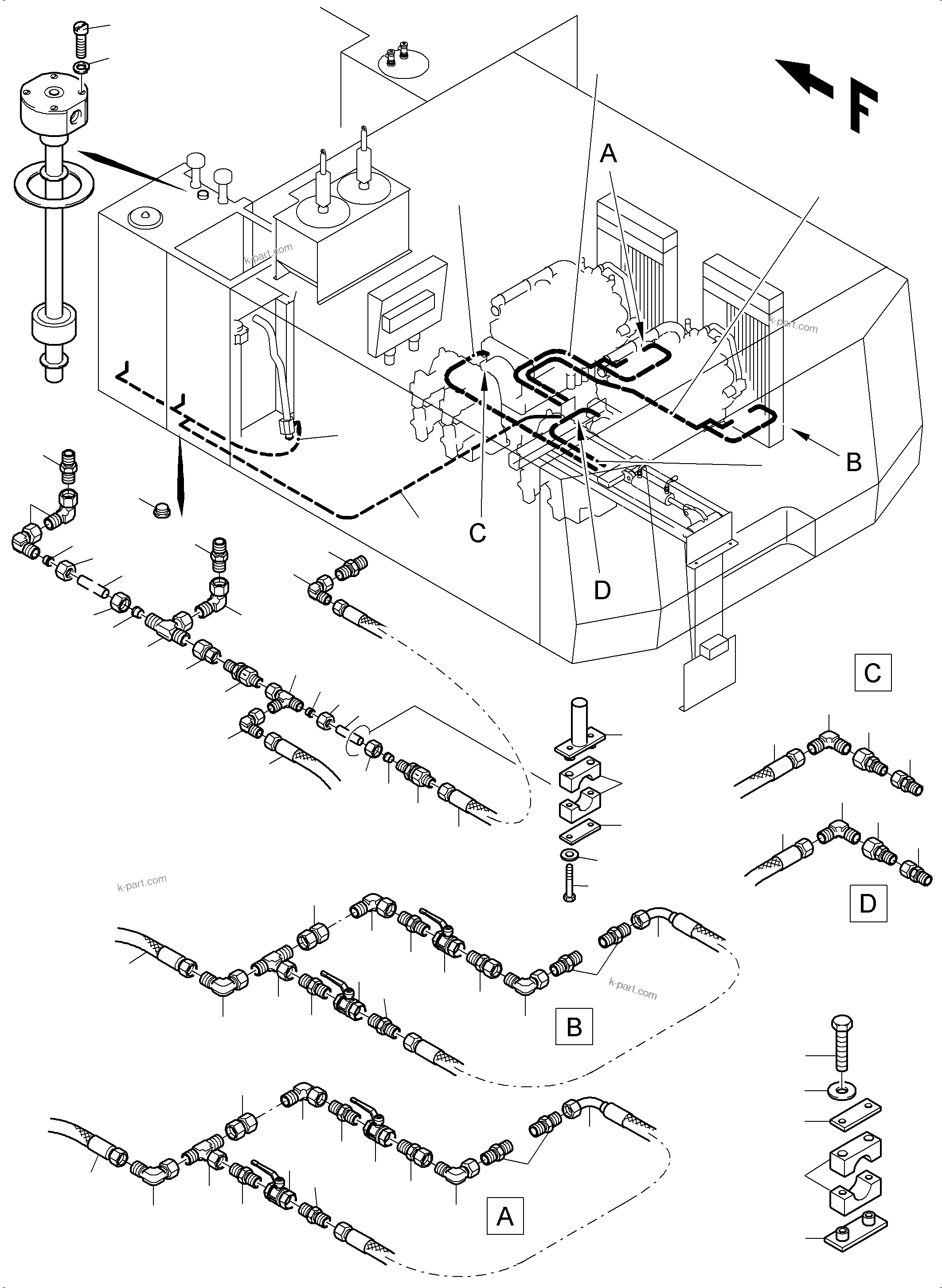 Komatsu parts book diagram for PC8000-6 S/N 12082: REFUELING EQUIPMENT