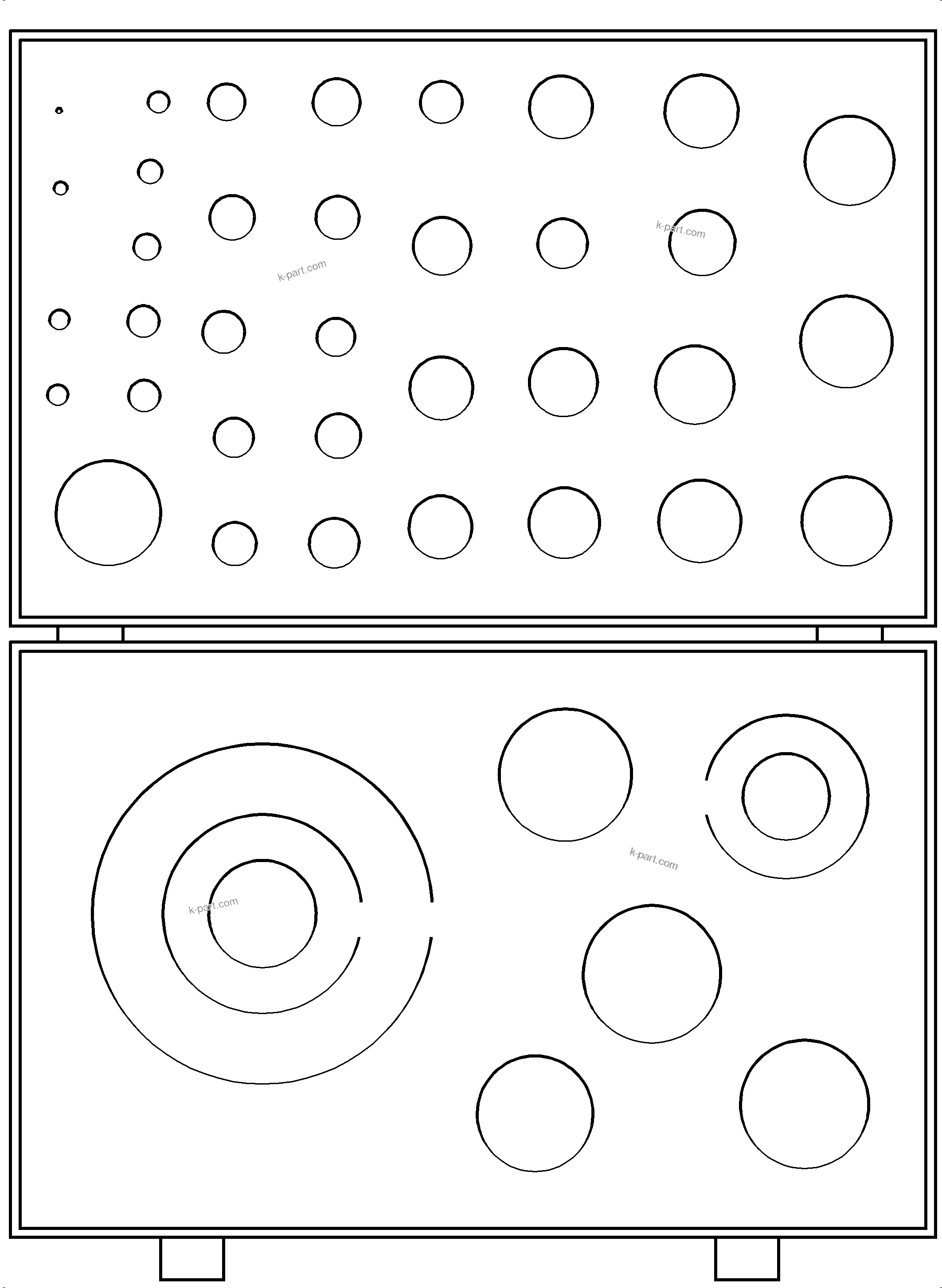 Komatsu parts book diagram for PC8000-6E S/N 12085: O-RING-KIT