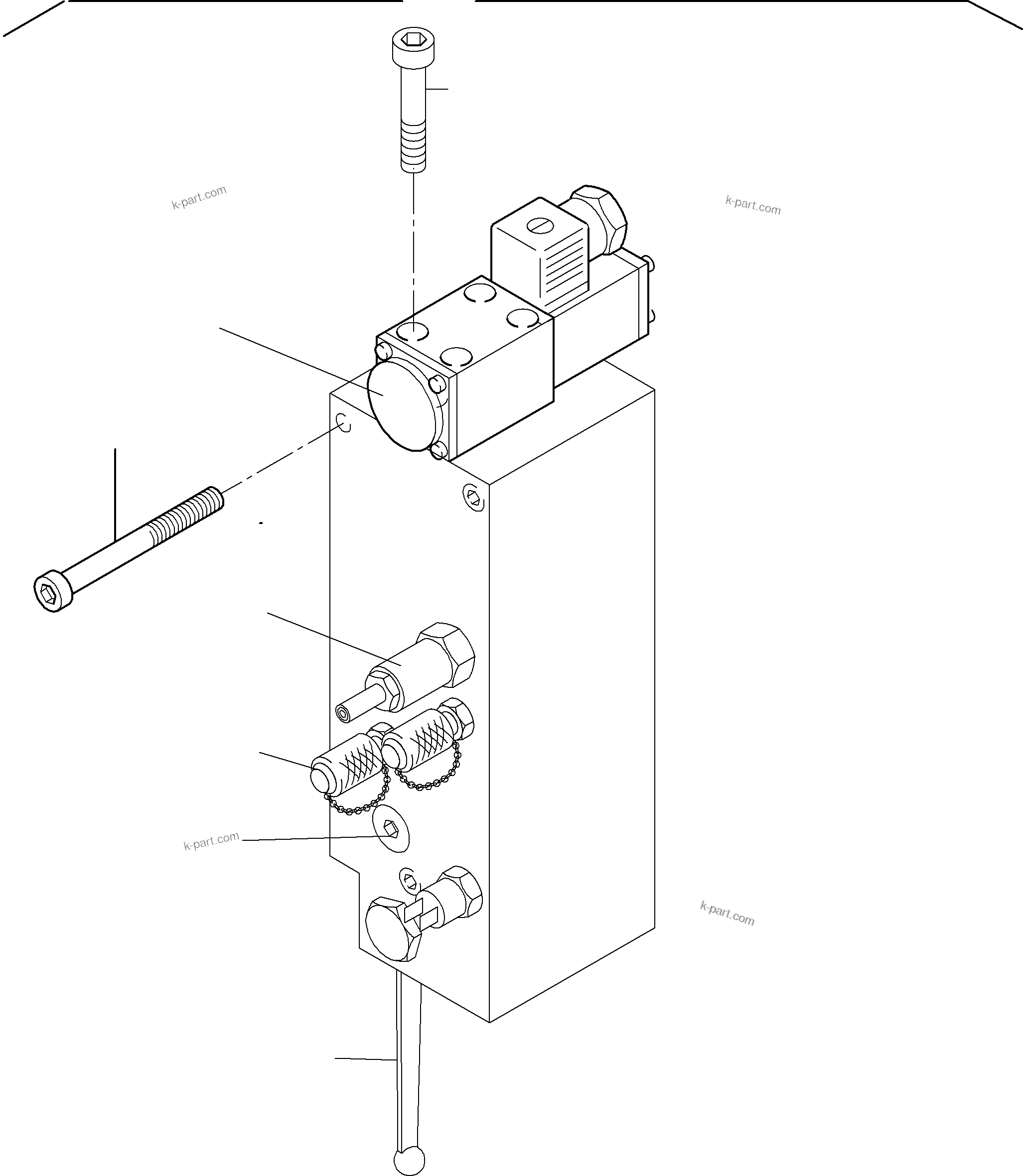 Komatsu parts book diagram for PC8000-6E S/N 12085: VALVE - LOAD LIMITATION