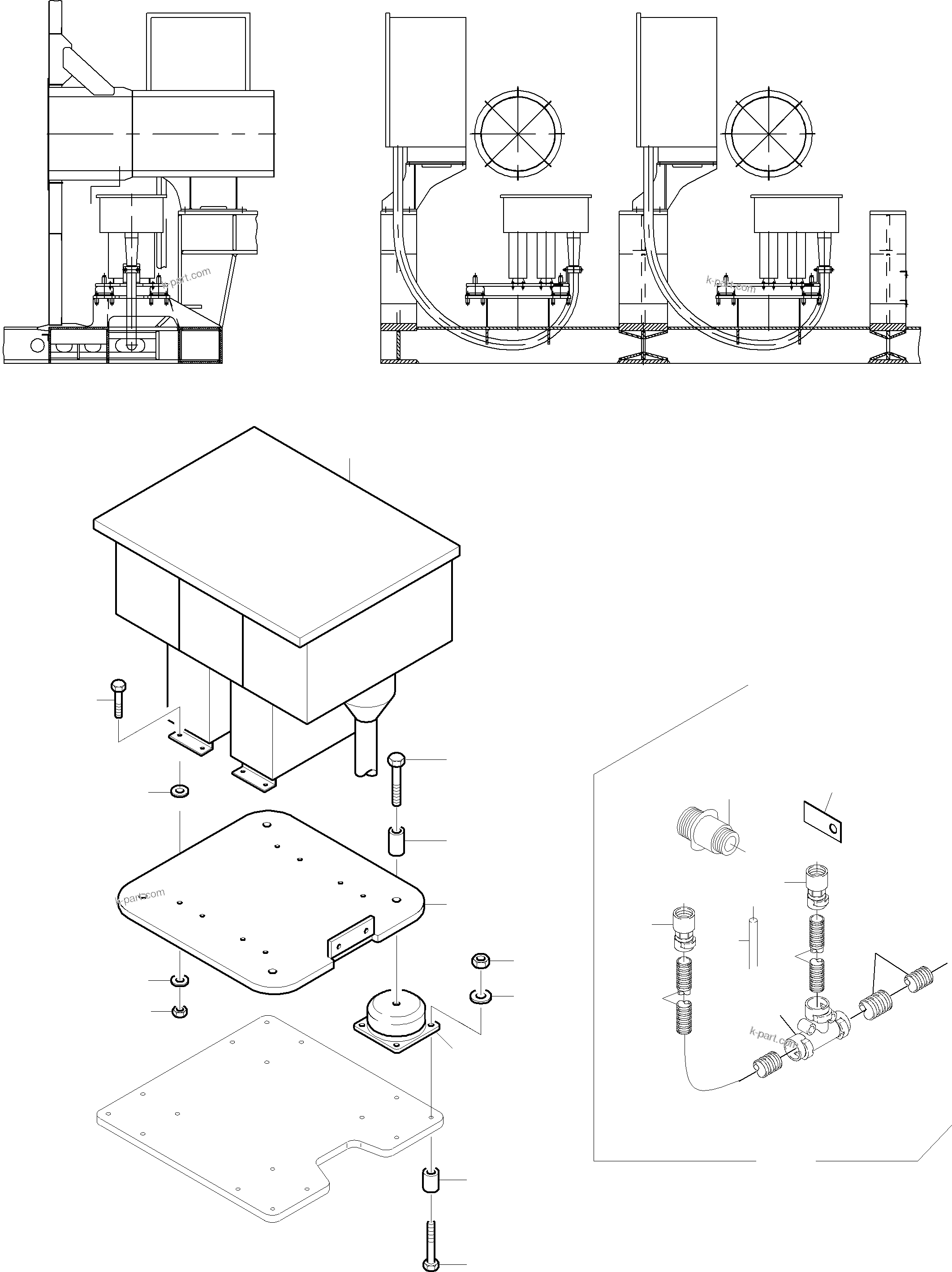 Komatsu parts book diagram for PC8000-6E S/N 12085: CAPACITOR ARR.