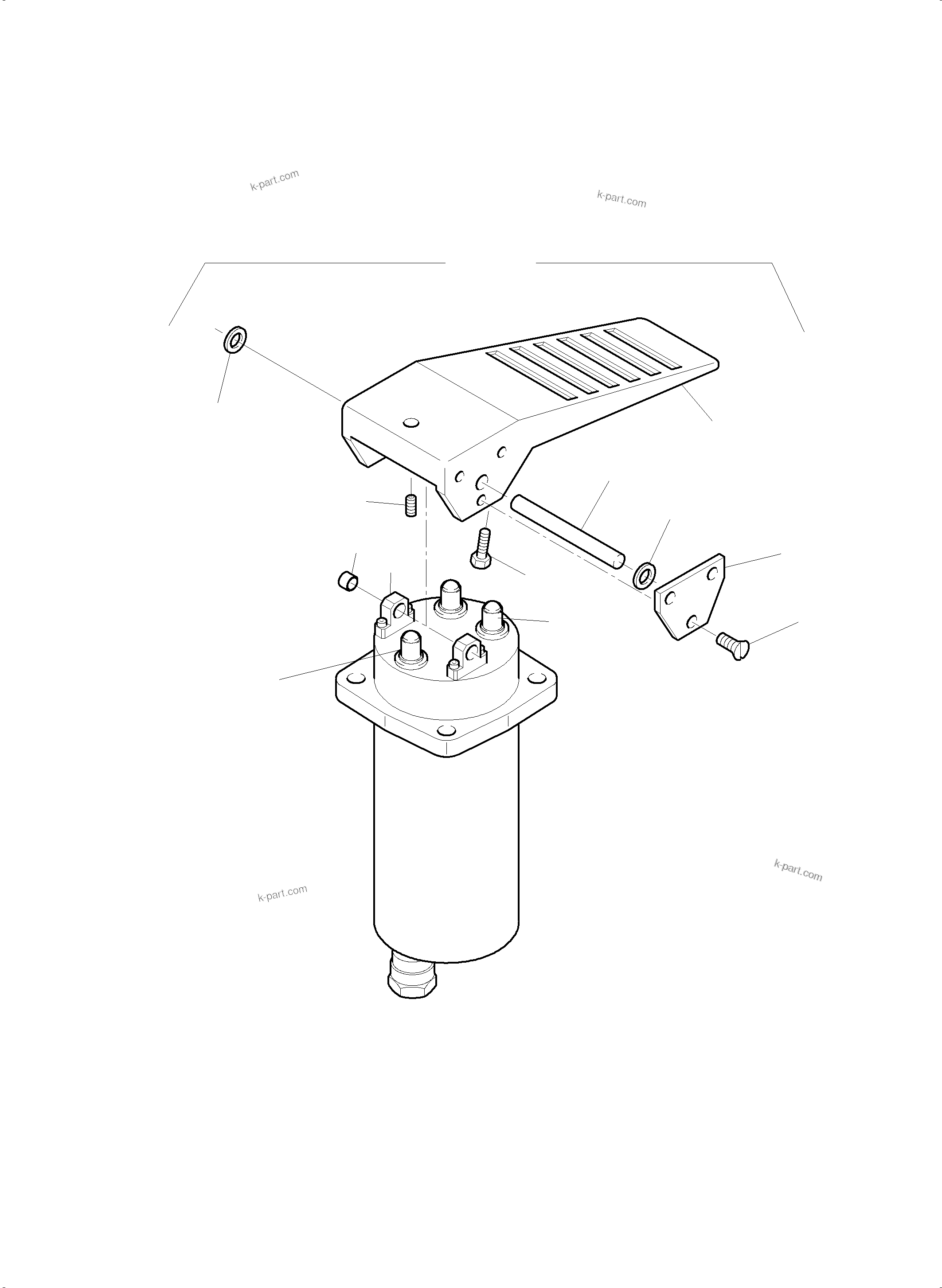 Komatsu parts book diagram for PC8000-6E S/N 12087: MANIPULATOR