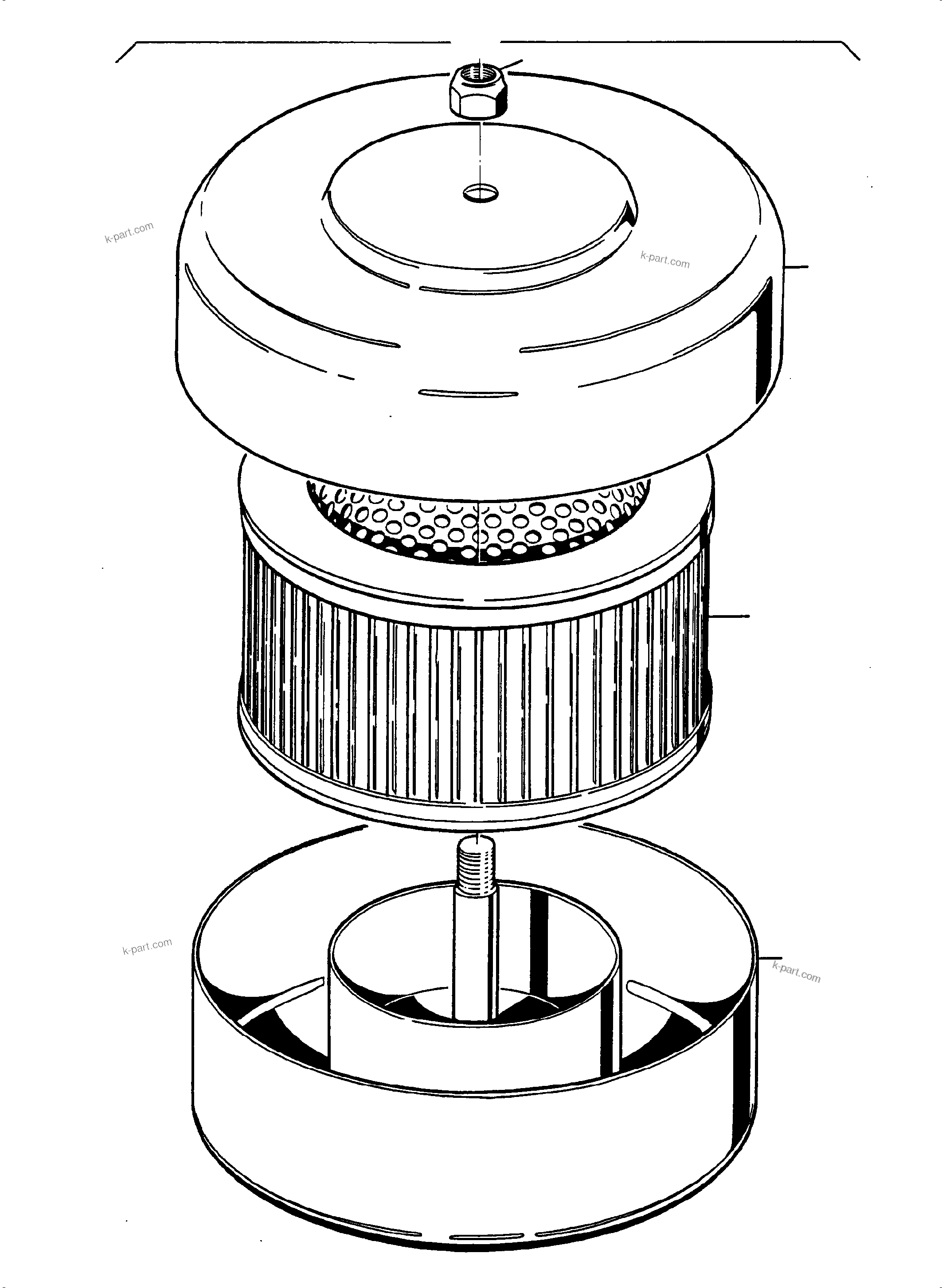 Komatsu parts book diagram for PC8000-6E S/N 12088: AERATION FILTER