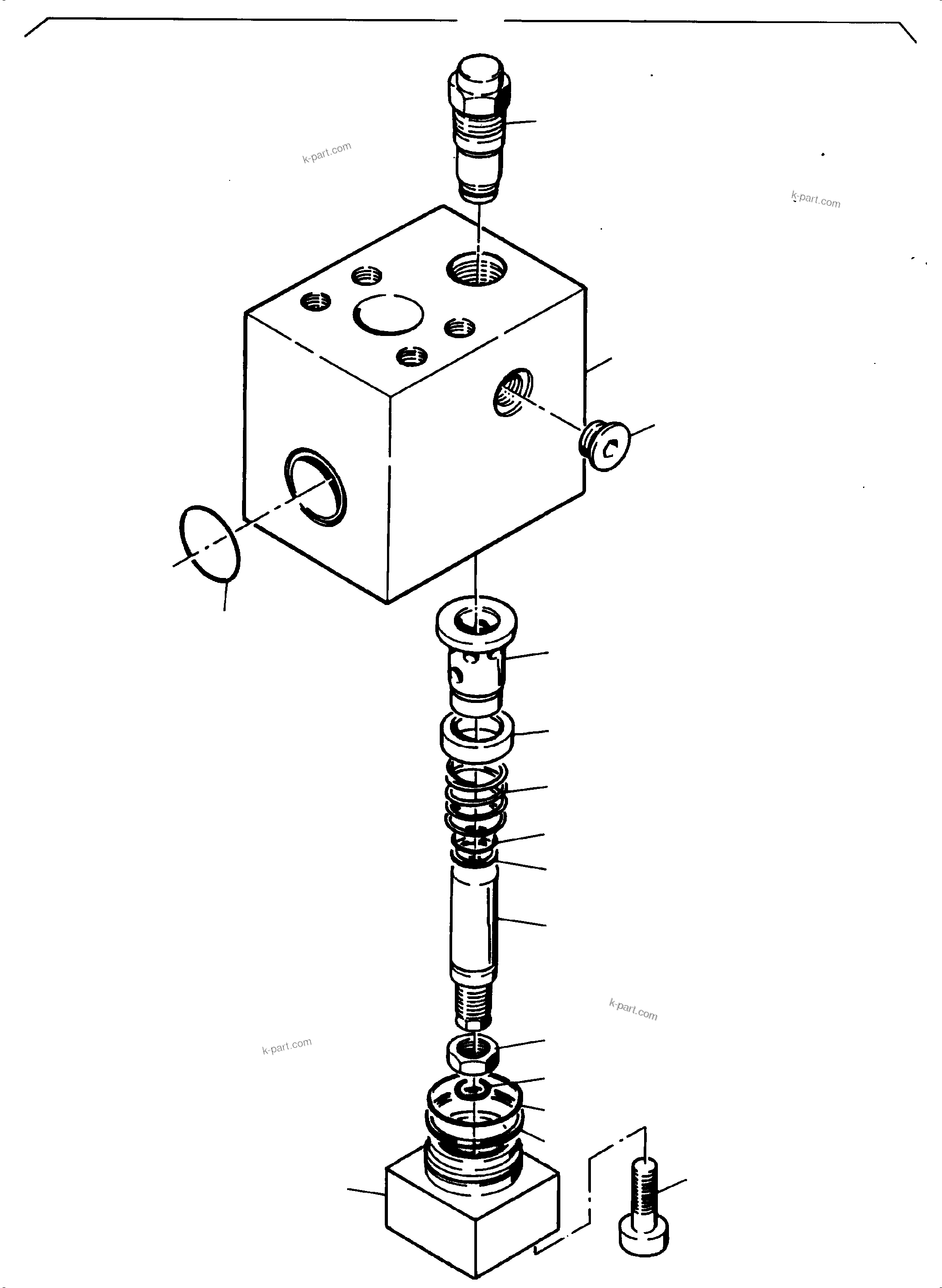 Komatsu parts book diagram for PC8000-6E S/N 12088: THROTTLE CHECK VALVE