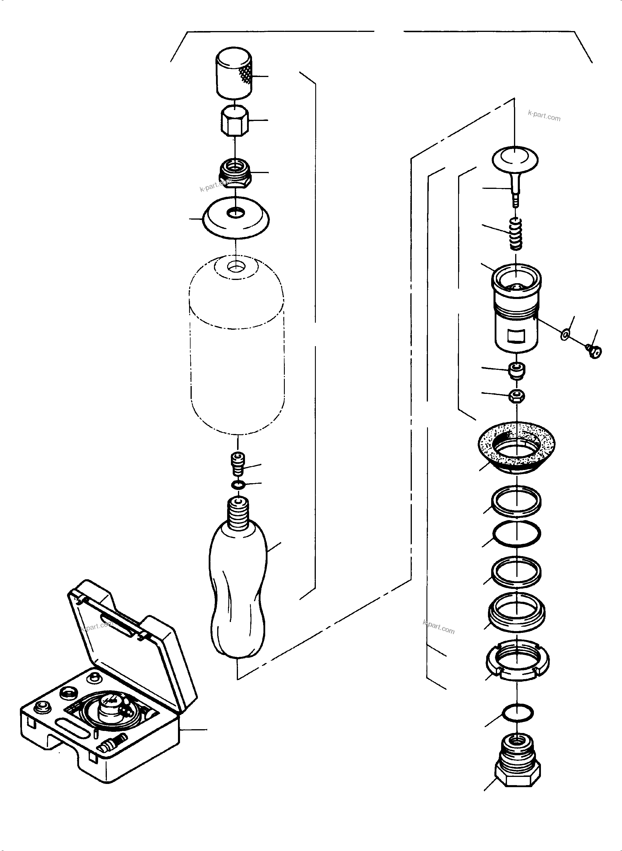 Komatsu parts book diagram for PC8000-6E S/N 12088: PRESSURE ACCUMULATOR