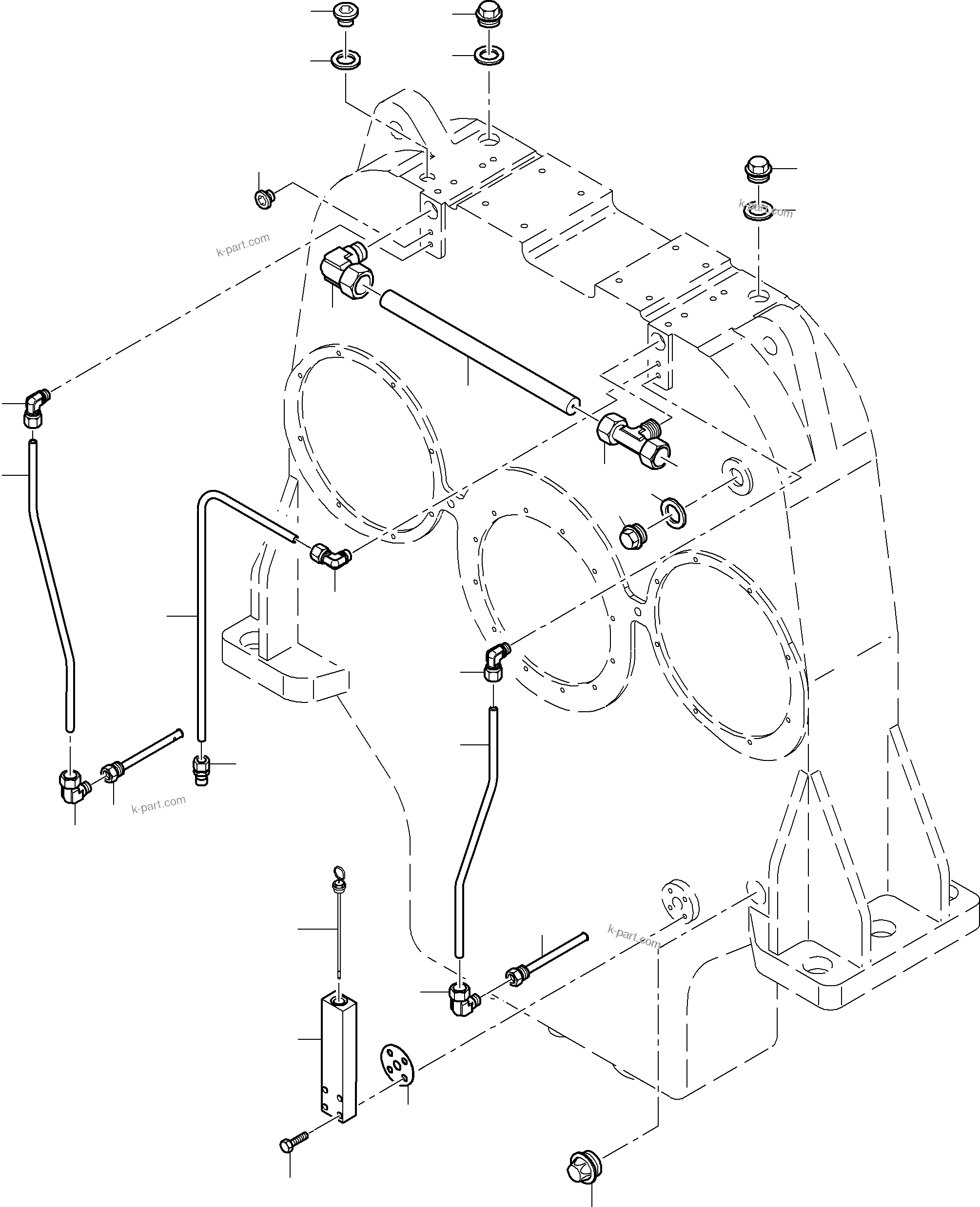 Komatsu parts book diagram for PC8000-6E S/N 12088: PUMP DISTRIBUTOR GEAR